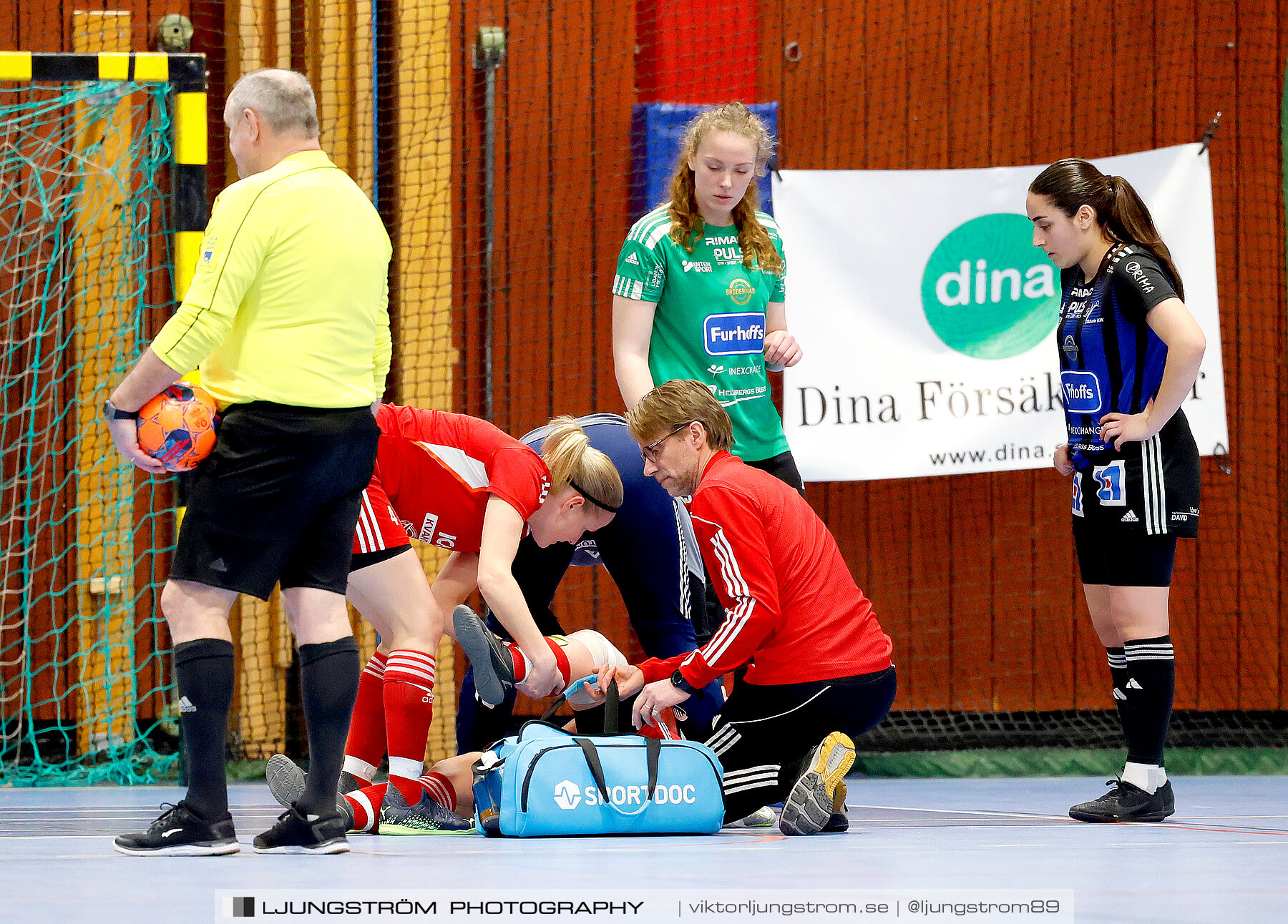 Dina-cupen 2024 1 2-final Skövde KIK-Mariestads BoIS FF 2-0,dam,Idrottshallen,Töreboda,Sverige,Futsal,,2024,326252