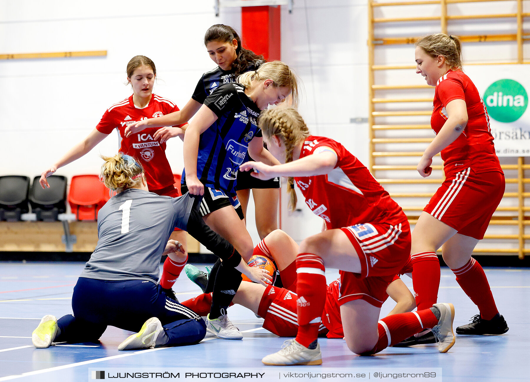 Dina-cupen 2024 1 2-final Skövde KIK-Mariestads BoIS FF 2-0,dam,Idrottshallen,Töreboda,Sverige,Futsal,,2024,326299