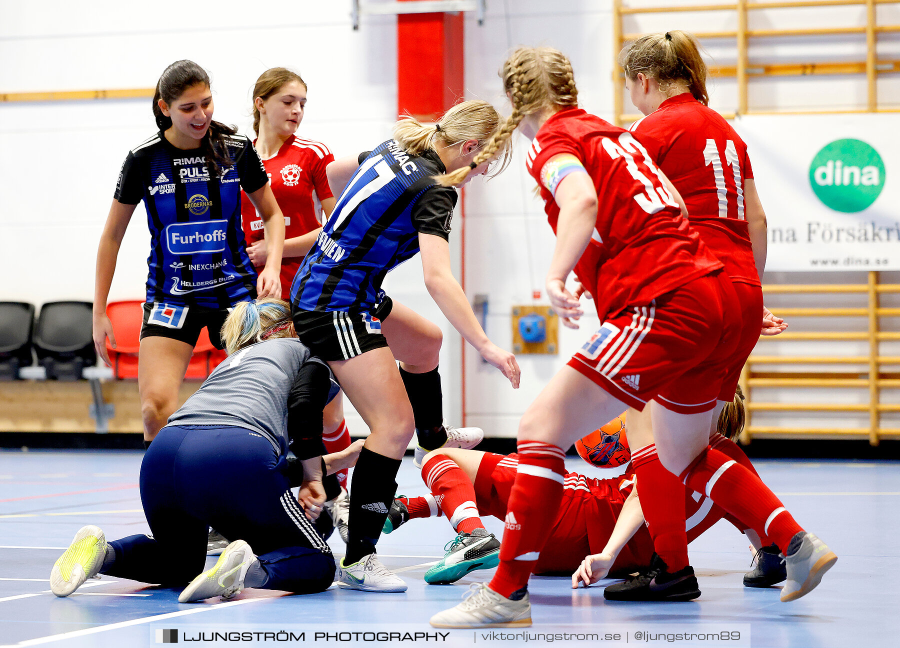 Dina-cupen 2024 1 2-final Skövde KIK-Mariestads BoIS FF 2-0,dam,Idrottshallen,Töreboda,Sverige,Futsal,,2024,326300