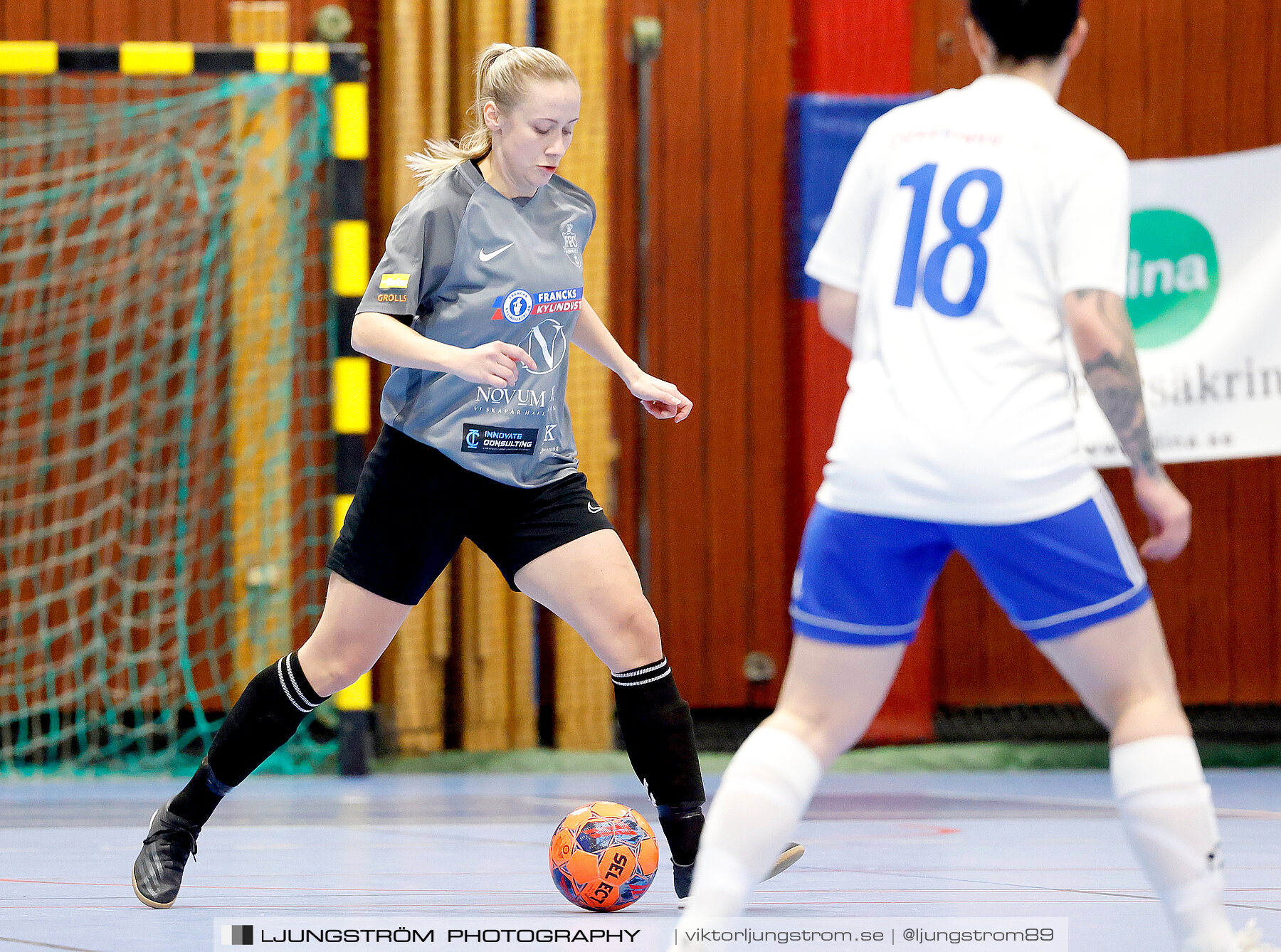 Dina-cupen 2024 1 2-final Falköpings FC 1-IFK Hjo 2-0,dam,Idrottshallen,Töreboda,Sverige,Futsal,,2024,326369