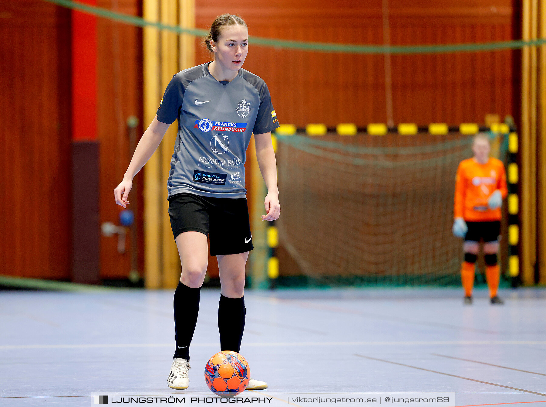 Dina-cupen 2024 1 2-final Falköpings FC 1-IFK Hjo 2-0,dam,Idrottshallen,Töreboda,Sverige,Futsal,,2024,326378