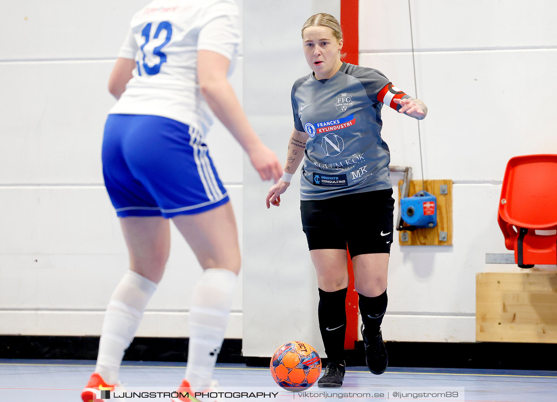 Dina-cupen 2024 1 2-final Falköpings FC 1-IFK Hjo 2-0,dam,Idrottshallen,Töreboda,Sverige,Futsal,,2024,326381