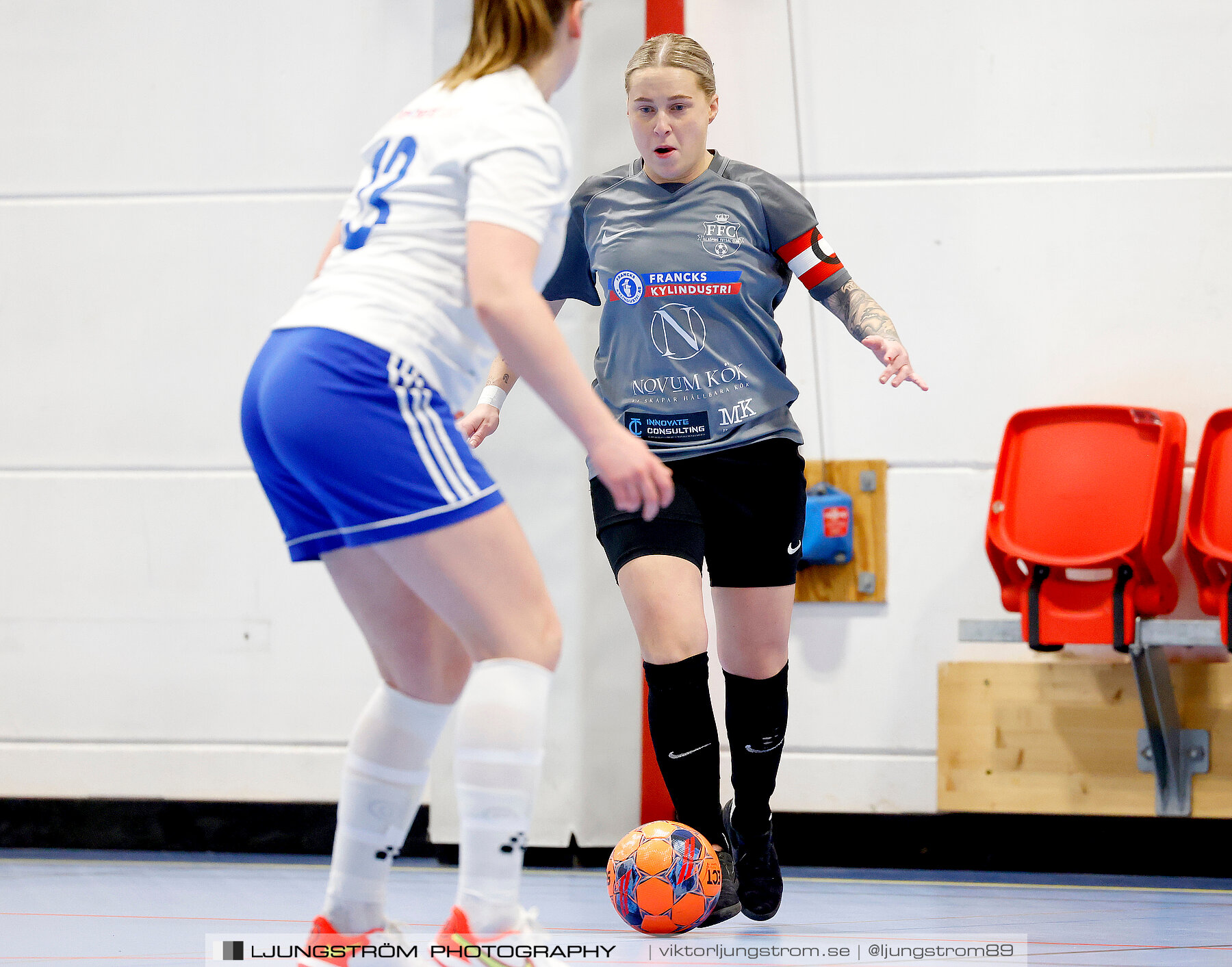 Dina-cupen 2024 1 2-final Falköpings FC 1-IFK Hjo 2-0,dam,Idrottshallen,Töreboda,Sverige,Futsal,,2024,326382