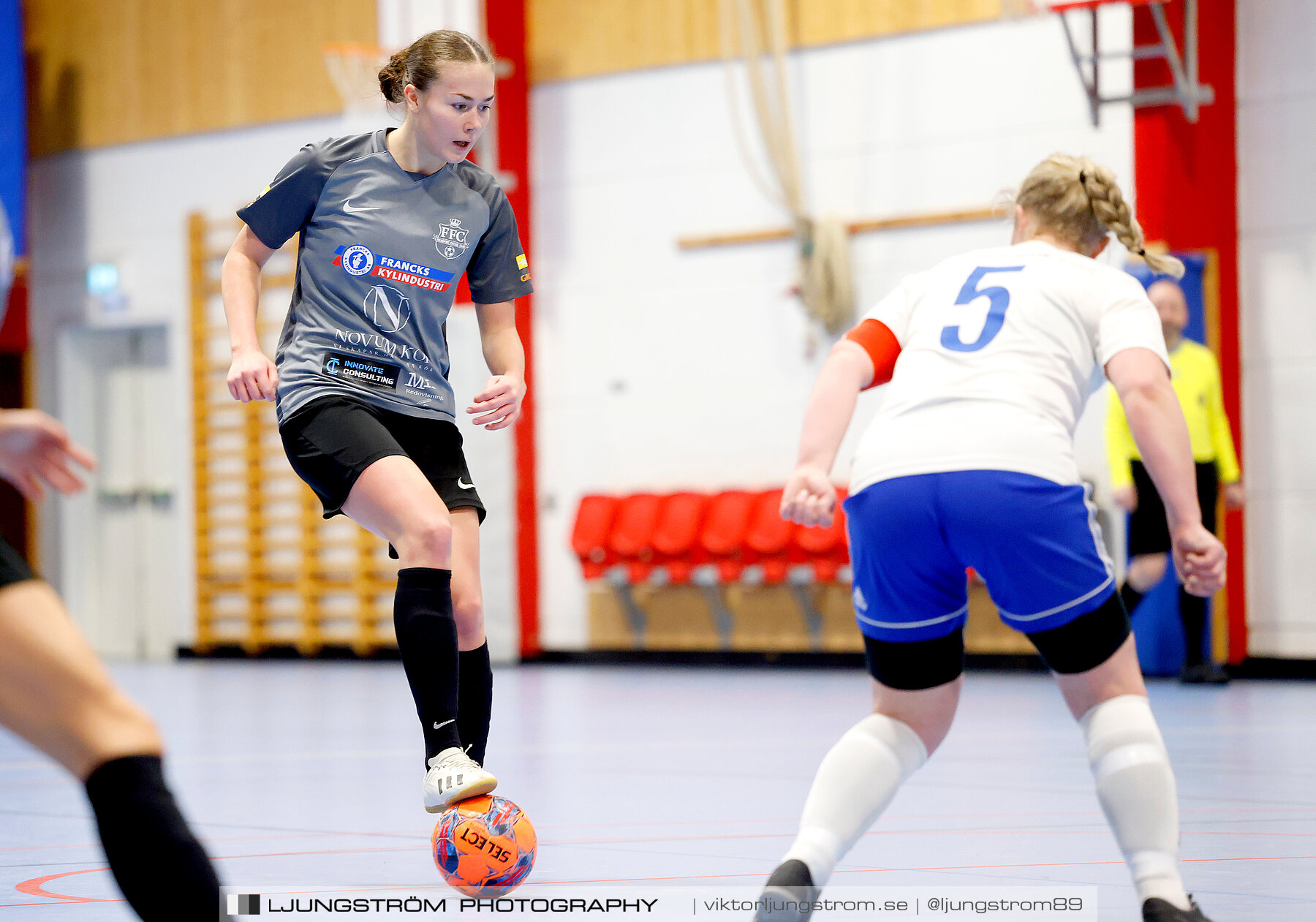 Dina-cupen 2024 1 2-final Falköpings FC 1-IFK Hjo 2-0,dam,Idrottshallen,Töreboda,Sverige,Futsal,,2024,326418