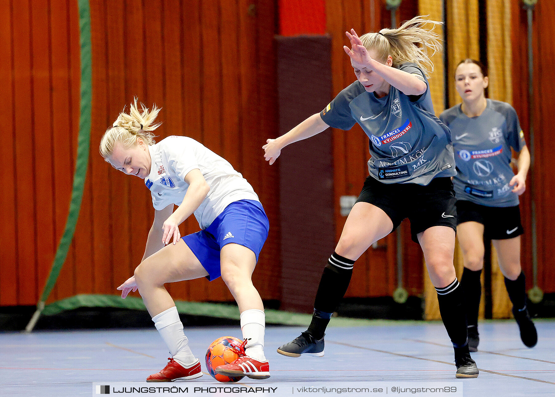 Dina-cupen 2024 1 2-final Falköpings FC 1-IFK Hjo 2-0,dam,Idrottshallen,Töreboda,Sverige,Futsal,,2024,326424