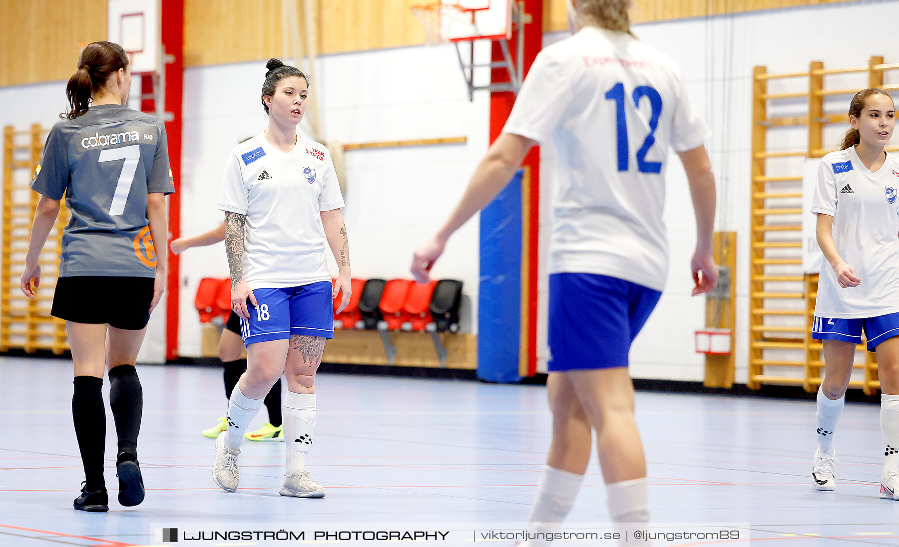 Dina-cupen 2024 1 2-final Falköpings FC 1-IFK Hjo 2-0,dam,Idrottshallen,Töreboda,Sverige,Futsal,,2024,326430