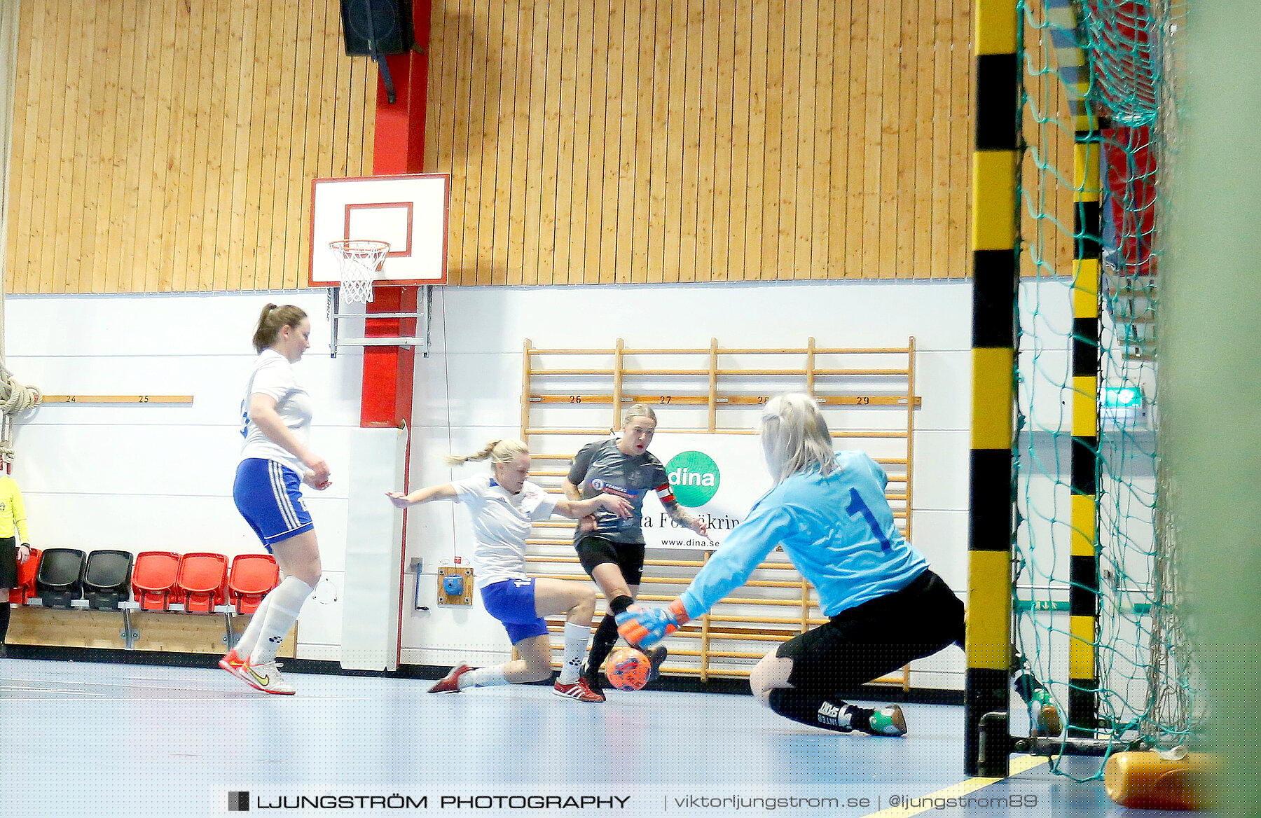 Dina-cupen 2024 1 2-final Falköpings FC 1-IFK Hjo 2-0,dam,Idrottshallen,Töreboda,Sverige,Futsal,,2024,326461