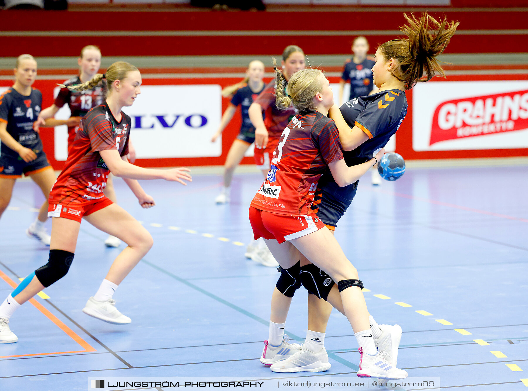 USM F14 Steg 3A Skövde HF Vit-Kristianstad HK 17-18,dam,Skövde Idrottshall,Skövde,Sverige,Ungdoms-SM,Handboll,2024,329551