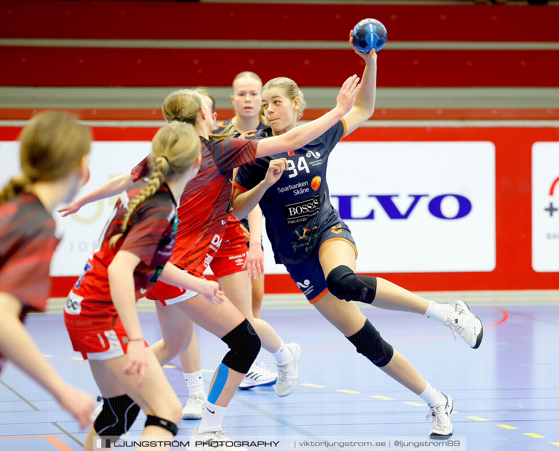 USM F14 Steg 3A Skövde HF Vit-Kristianstad HK 17-18,dam,Skövde Idrottshall,Skövde,Sverige,Ungdoms-SM,Handboll,2024,329570