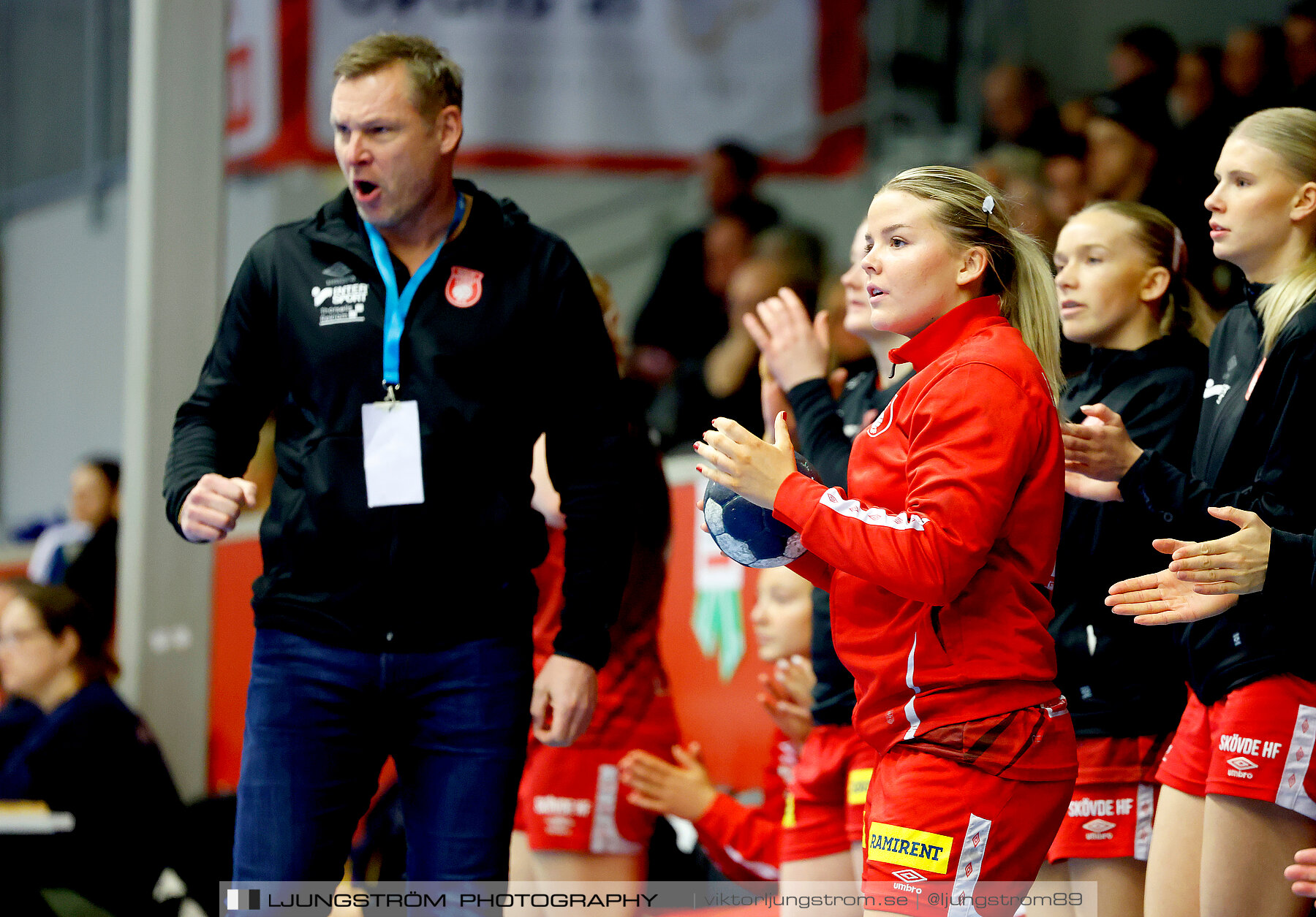 USM F18 Steg 4 Skövde HF-Kärra HF 13-23,dam,Skövde Idrottshall,Skövde,Sverige,Ungdoms-SM,Handboll,2024,331902