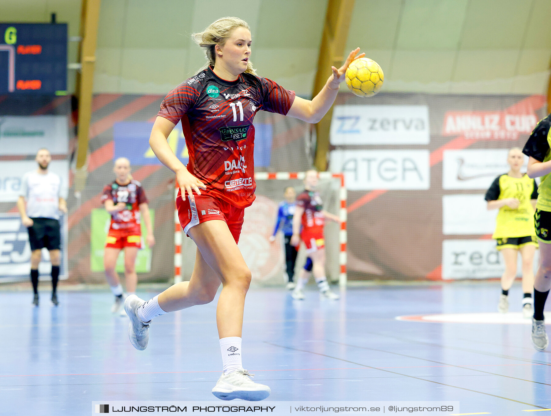 USM F18 Steg 4 Skövde HF-Kärra HF 13-23,dam,Skövde Idrottshall,Skövde,Sverige,Ungdoms-SM,Handboll,2024,332010
