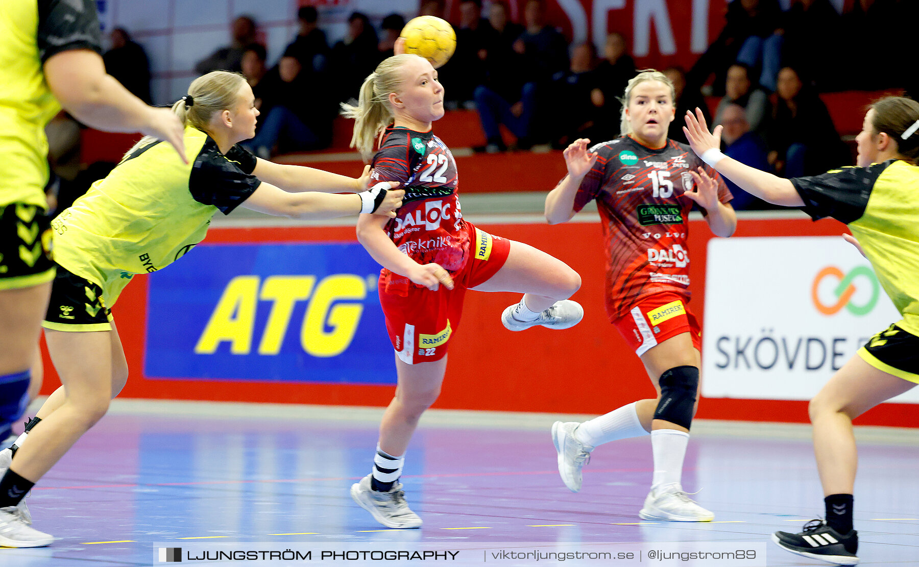 USM F18 Steg 4 Skövde HF-Kärra HF 13-23,dam,Skövde Idrottshall,Skövde,Sverige,Ungdoms-SM,Handboll,2024,332028