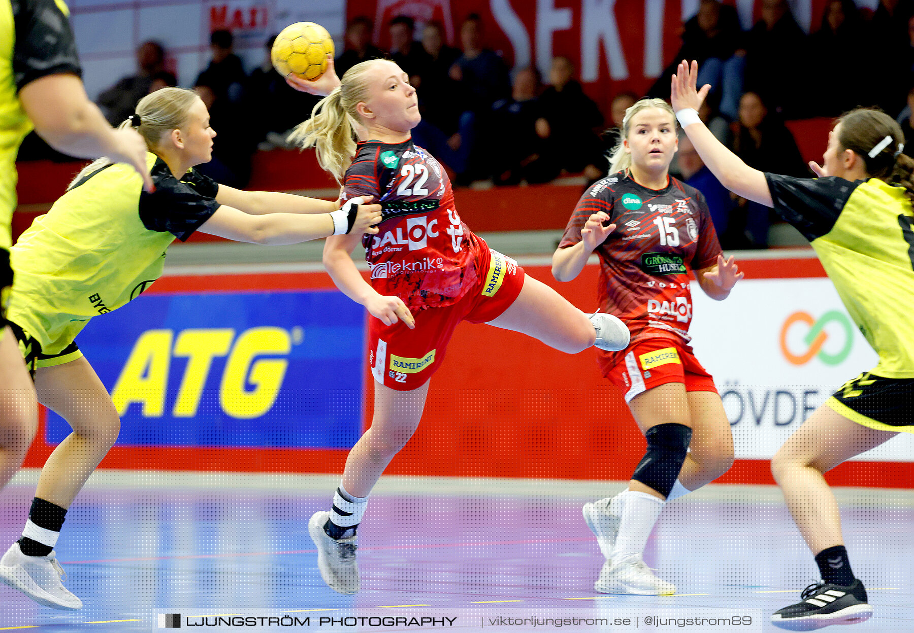 USM F18 Steg 4 Skövde HF-Kärra HF 13-23,dam,Skövde Idrottshall,Skövde,Sverige,Ungdoms-SM,Handboll,2024,332029