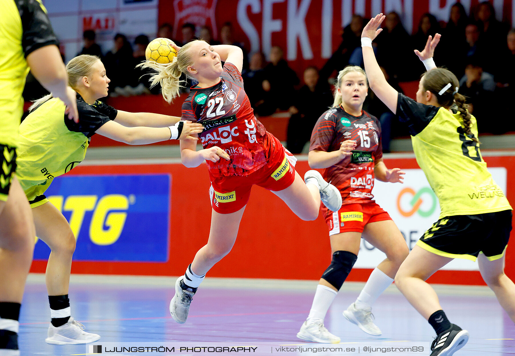 USM F18 Steg 4 Skövde HF-Kärra HF 13-23,dam,Skövde Idrottshall,Skövde,Sverige,Ungdoms-SM,Handboll,2024,332030