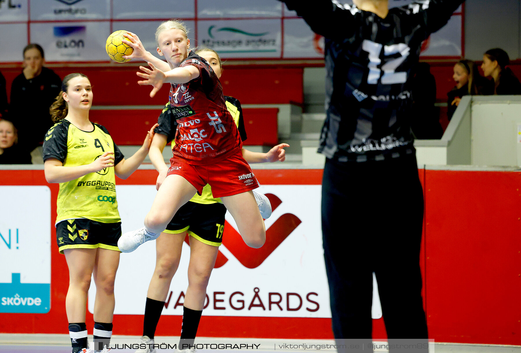 USM F18 Steg 4 Skövde HF-Kärra HF 13-23,dam,Skövde Idrottshall,Skövde,Sverige,Ungdoms-SM,Handboll,2024,332082