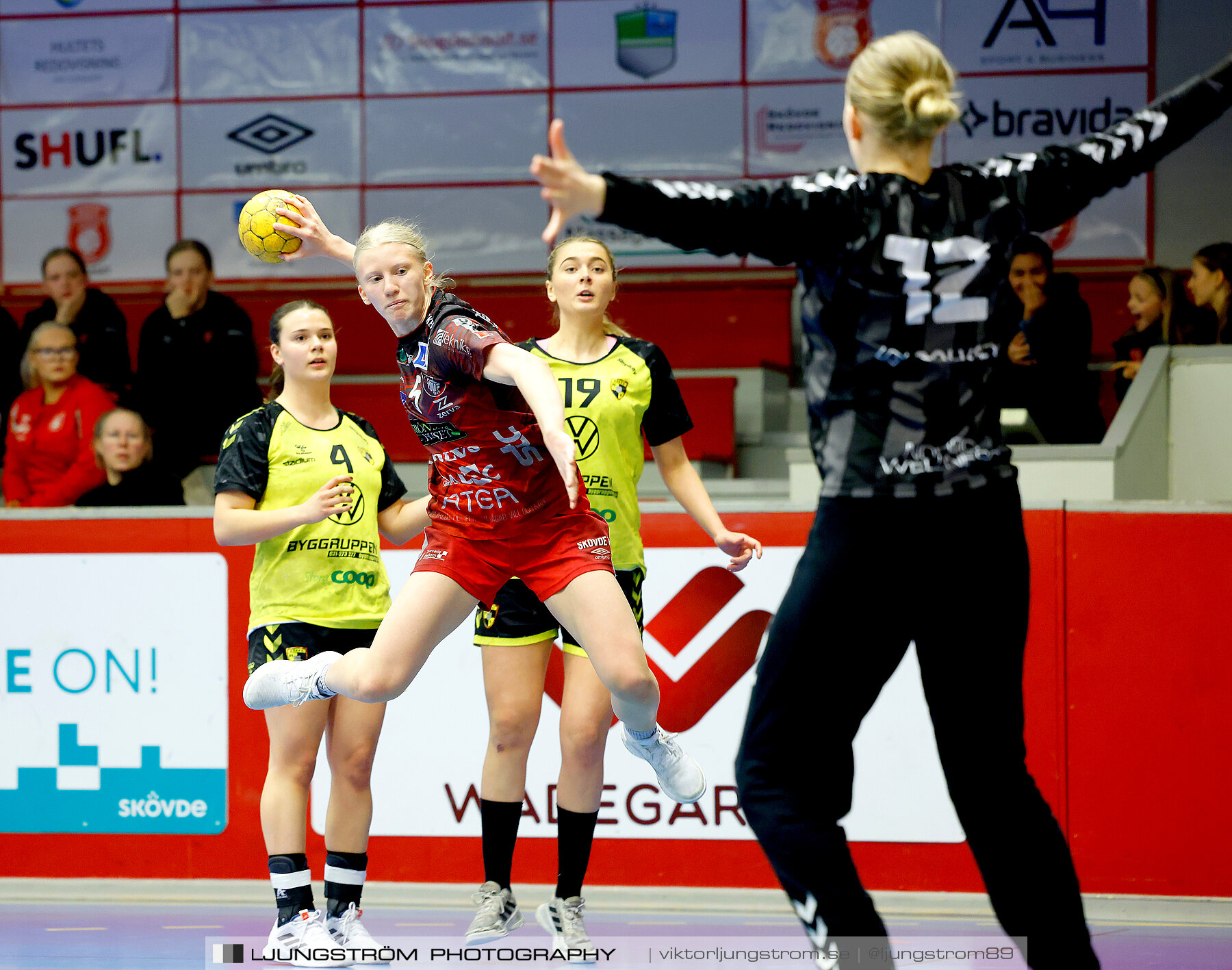 USM F18 Steg 4 Skövde HF-Kärra HF 13-23,dam,Skövde Idrottshall,Skövde,Sverige,Ungdoms-SM,Handboll,2024,332083