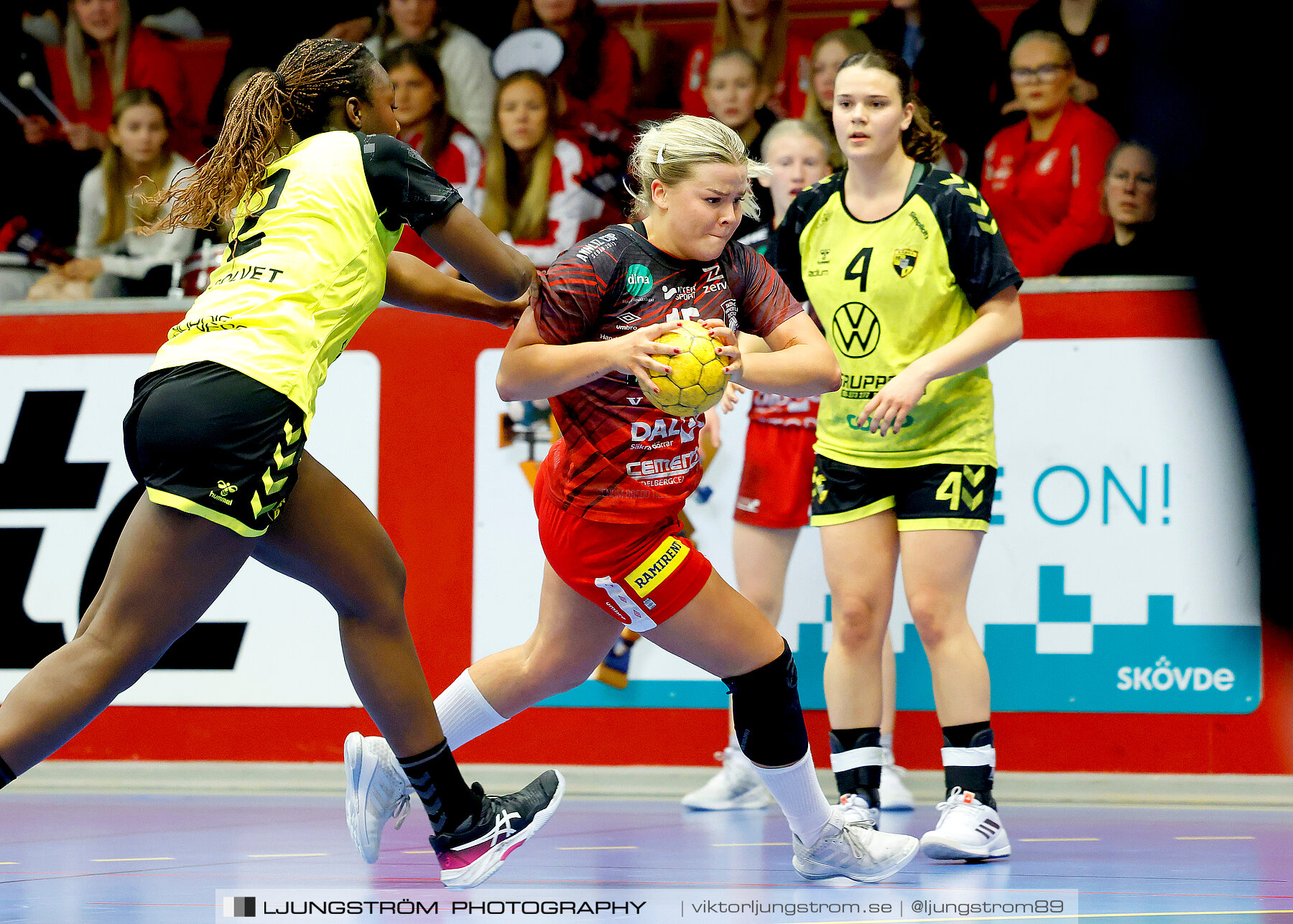 USM F18 Steg 4 Skövde HF-Kärra HF 13-23,dam,Skövde Idrottshall,Skövde,Sverige,Ungdoms-SM,Handboll,2024,332091