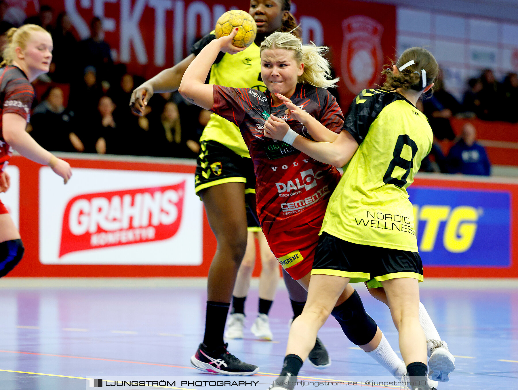 USM F18 Steg 4 Skövde HF-Kärra HF 13-23,dam,Skövde Idrottshall,Skövde,Sverige,Ungdoms-SM,Handboll,2024,332124