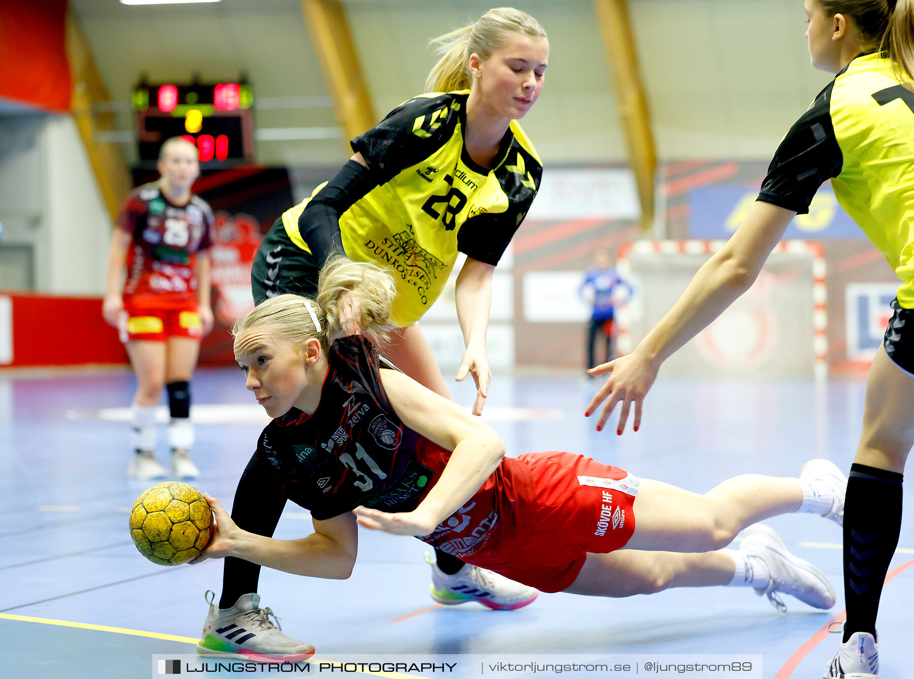 USM F18 Steg 4 Skövde HF-Kärra HF 13-23,dam,Skövde Idrottshall,Skövde,Sverige,Ungdoms-SM,Handboll,2024,332142