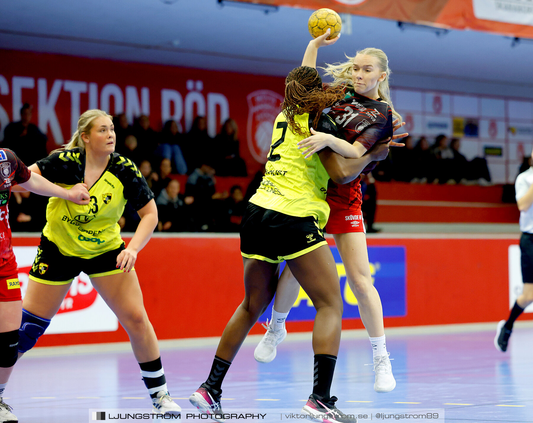 USM F18 Steg 4 Skövde HF-Kärra HF 13-23,dam,Skövde Idrottshall,Skövde,Sverige,Ungdoms-SM,Handboll,2024,332153