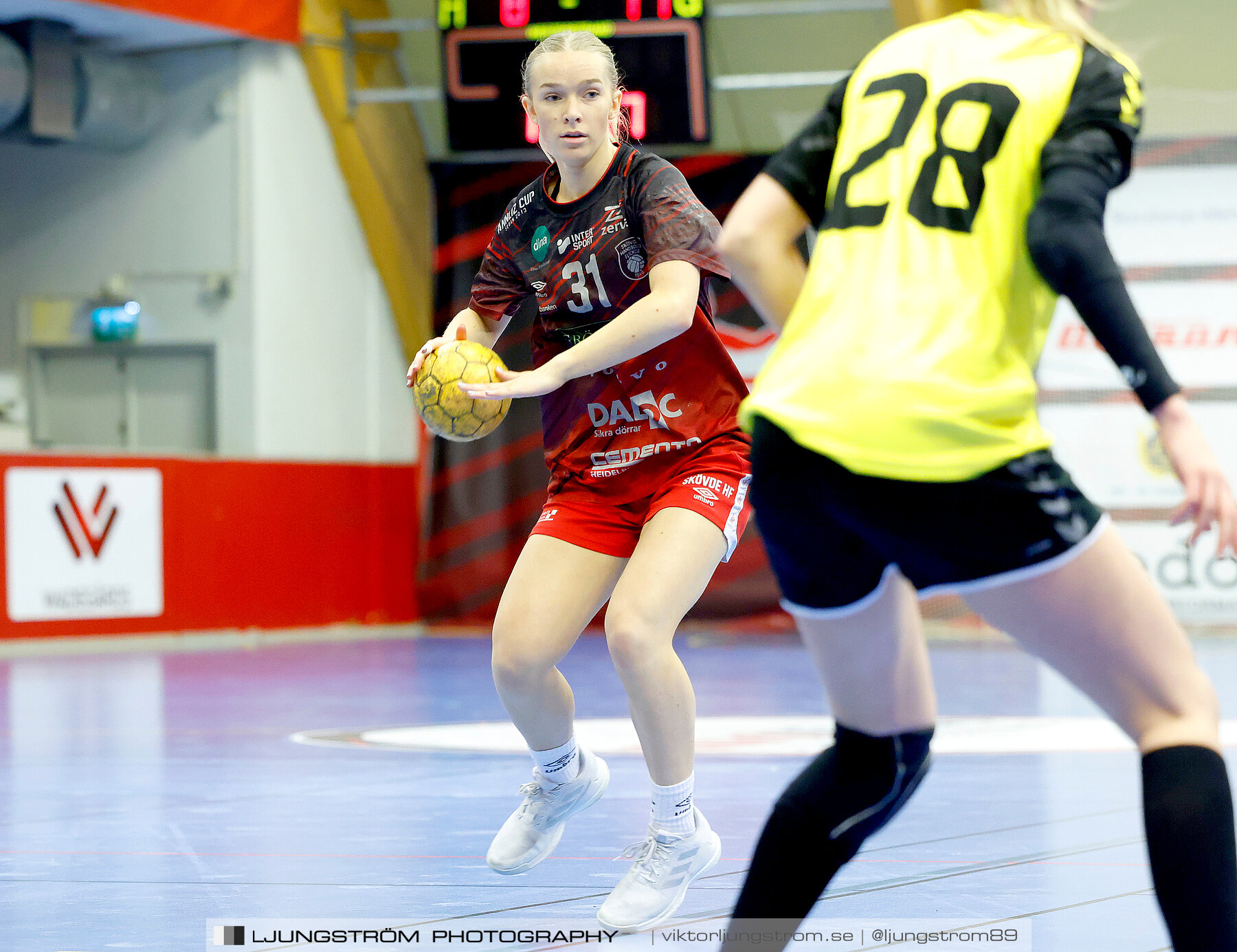 USM F18 Steg 4 Skövde HF-Kärra HF 13-23,dam,Skövde Idrottshall,Skövde,Sverige,Ungdoms-SM,Handboll,2024,332165