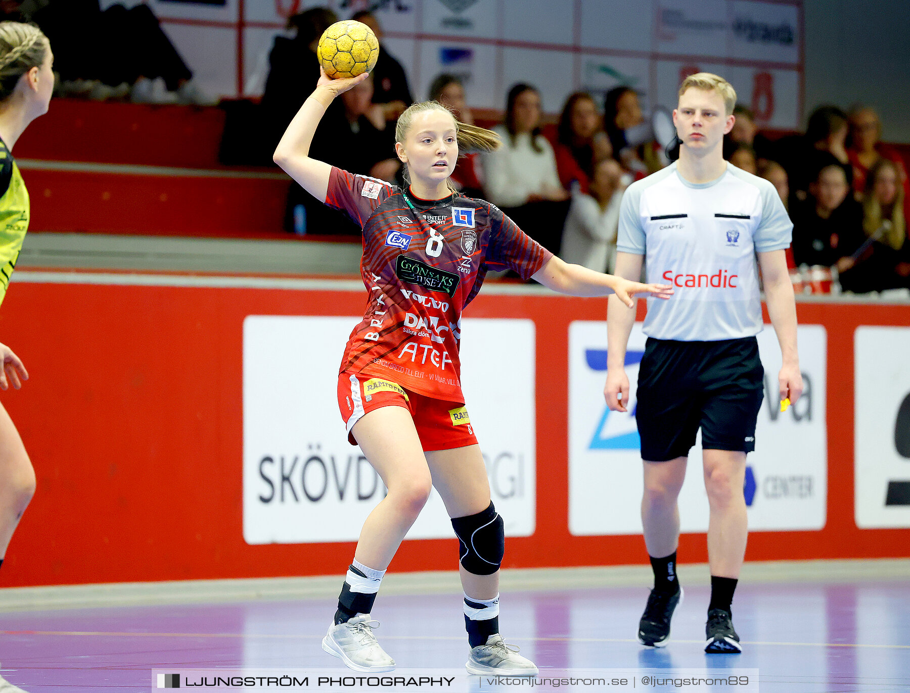 USM F18 Steg 4 Skövde HF-Kärra HF 13-23,dam,Skövde Idrottshall,Skövde,Sverige,Ungdoms-SM,Handboll,2024,332189