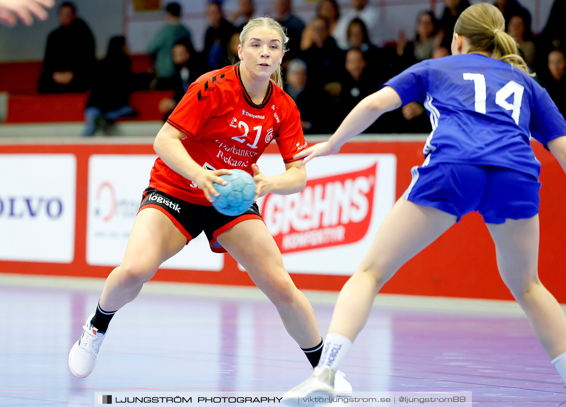 USM F18 Steg 4 Eskilstuna Guif IF-Huddinge HK 18-22,dam,Skövde Idrottshall,Skövde,Sverige,Ungdoms-SM,Handboll,2024,332308