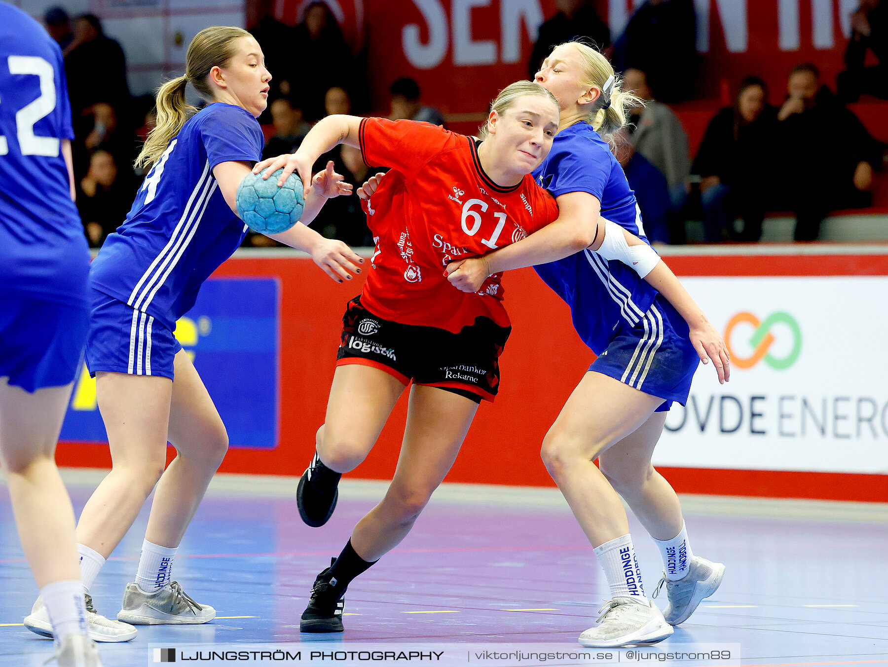 USM F18 Steg 4 Eskilstuna Guif IF-Huddinge HK 18-22,dam,Skövde Idrottshall,Skövde,Sverige,Ungdoms-SM,Handboll,2024,332327