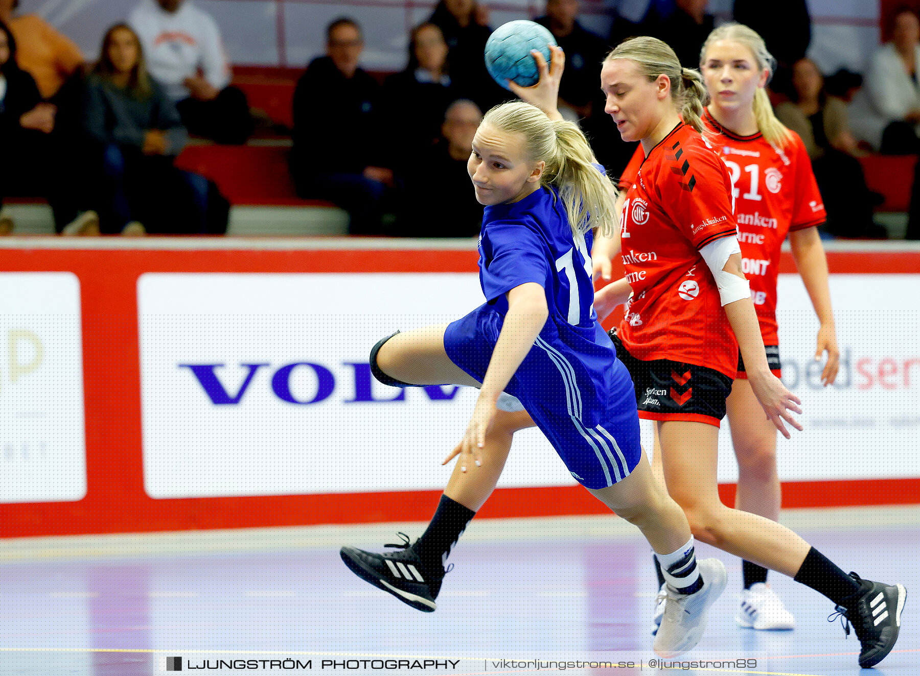 USM F18 Steg 4 Eskilstuna Guif IF-Huddinge HK 18-22,dam,Skövde Idrottshall,Skövde,Sverige,Ungdoms-SM,Handboll,2024,332589