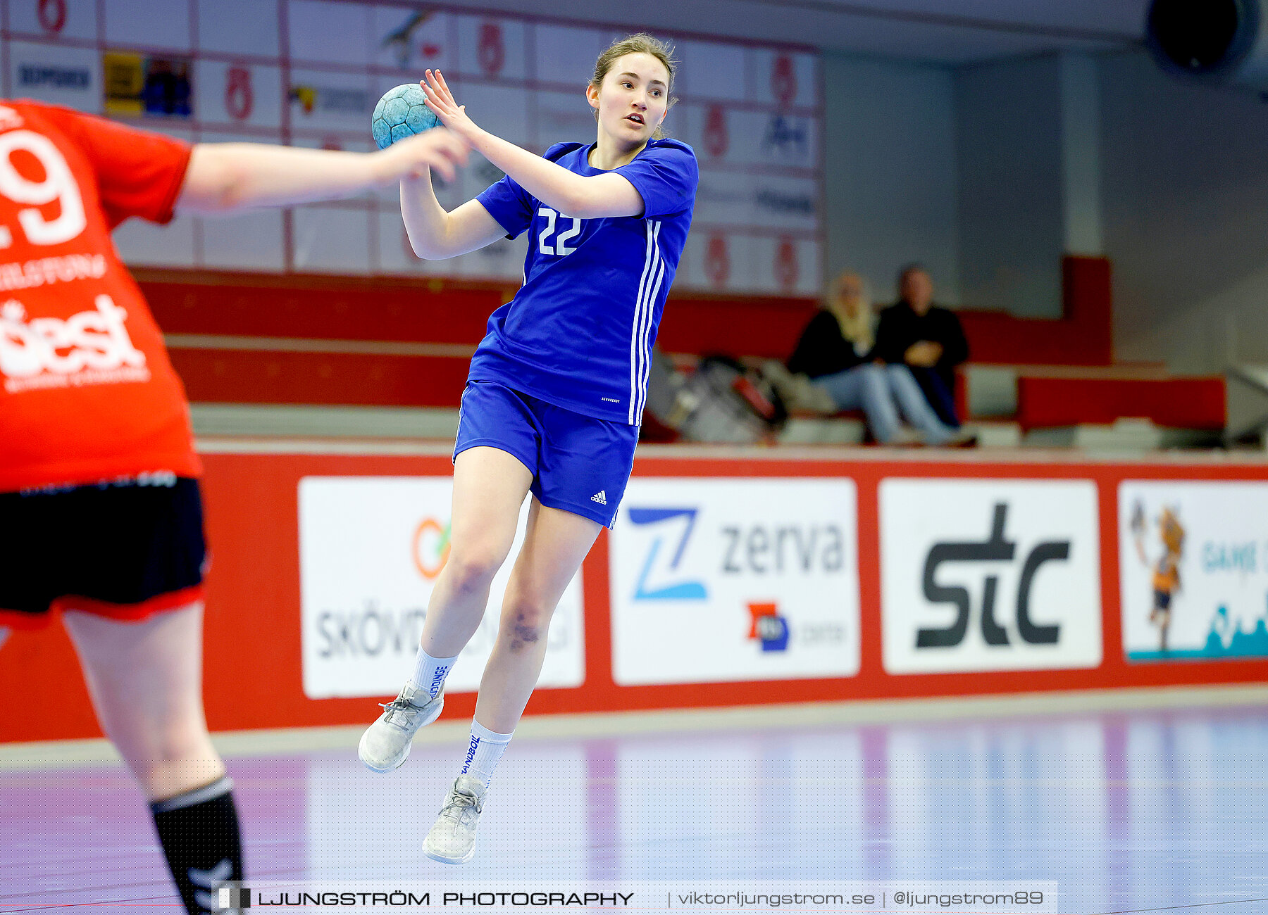 USM F18 Steg 4 Eskilstuna Guif IF-Huddinge HK 18-22,dam,Skövde Idrottshall,Skövde,Sverige,Ungdoms-SM,Handboll,2024,332602