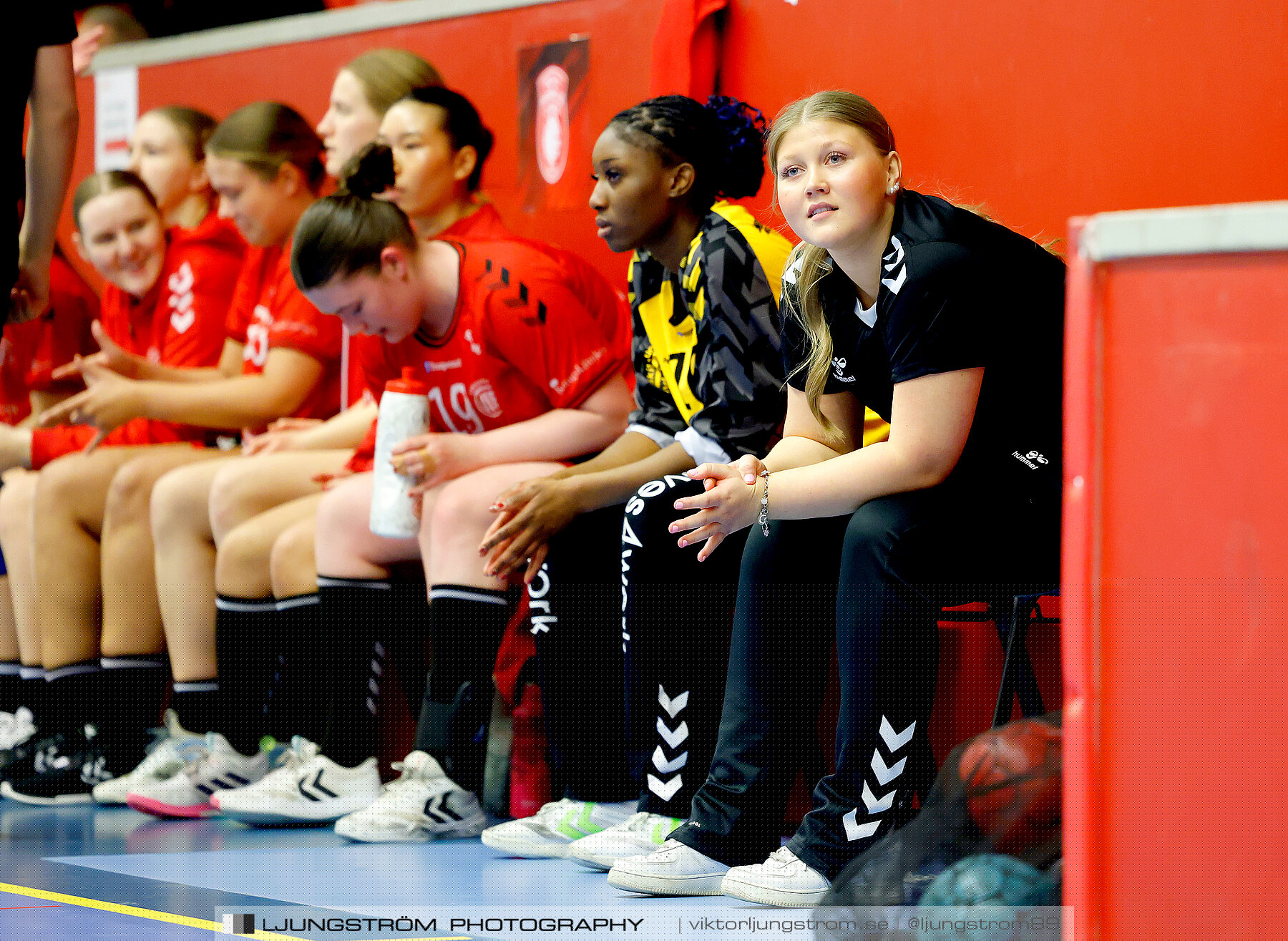 USM F18 Steg 4 Eskilstuna Guif IF-Huddinge HK 18-22,dam,Skövde Idrottshall,Skövde,Sverige,Ungdoms-SM,Handboll,2024,332619