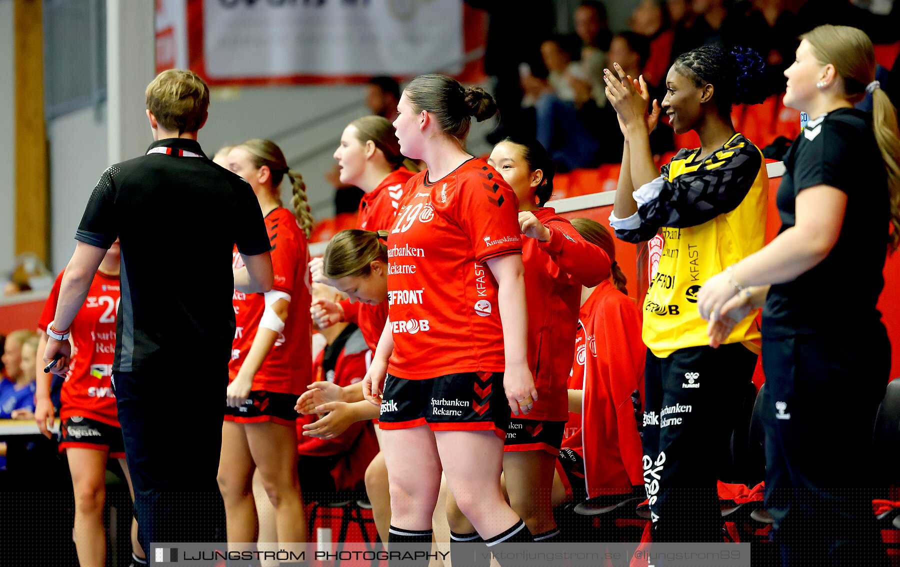 USM F18 Steg 4 Eskilstuna Guif IF-Huddinge HK 18-22,dam,Skövde Idrottshall,Skövde,Sverige,Ungdoms-SM,Handboll,2024,332632