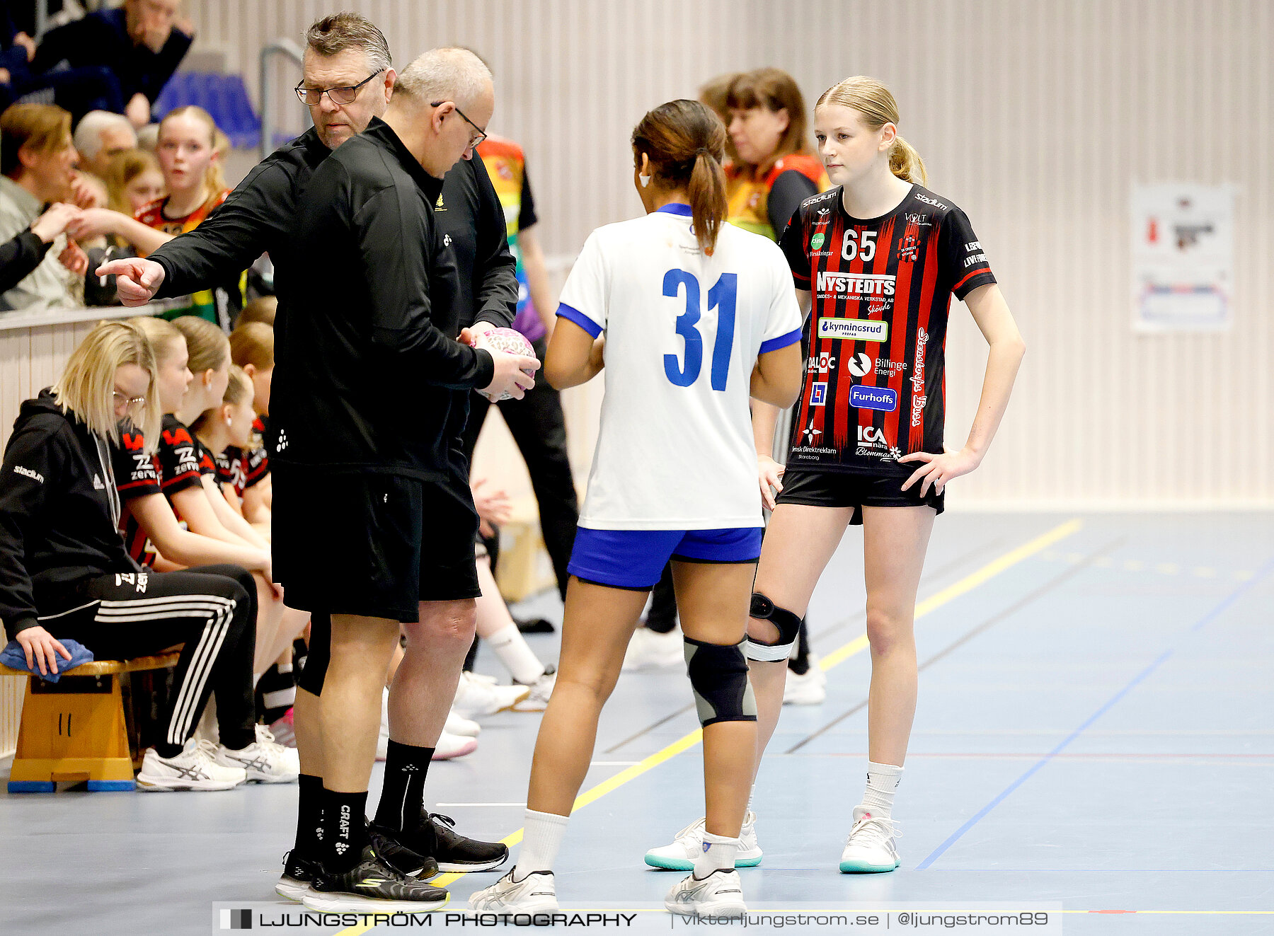 USM F14 Steg 4A HK Country-IK Baltichov Vit 13-23,dam,Kavelbro Arena,Skövde,Sverige,Ungdoms-SM,Handboll,2024,333773