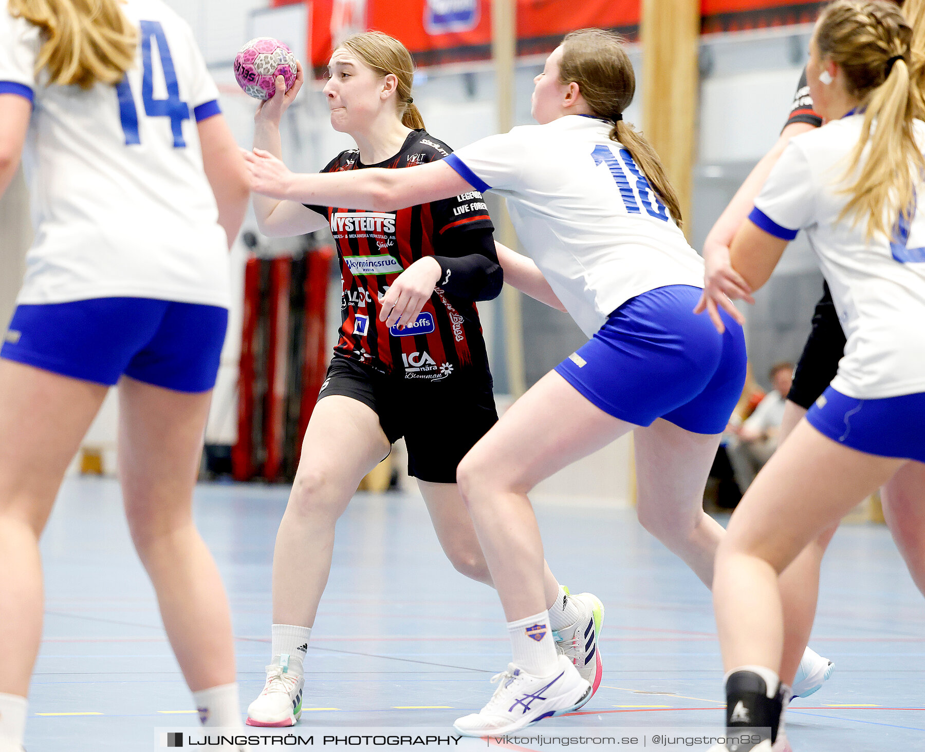 USM F14 Steg 4A HK Country-IK Baltichov Vit 13-23,dam,Kavelbro Arena,Skövde,Sverige,Ungdoms-SM,Handboll,2024,333809