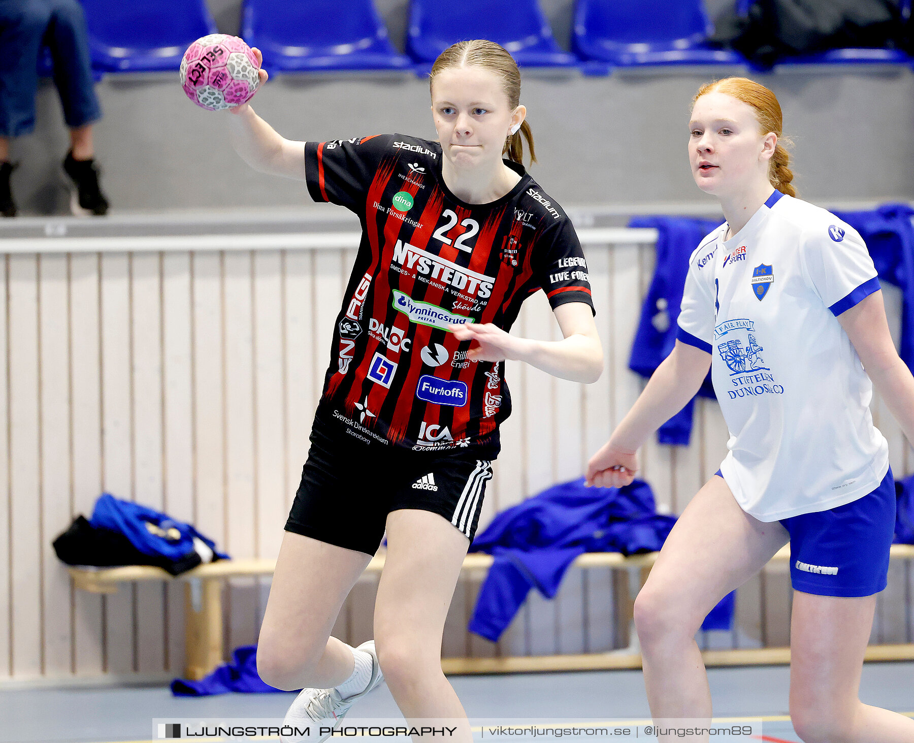 USM F14 Steg 4A HK Country-IK Baltichov Vit 13-23,dam,Kavelbro Arena,Skövde,Sverige,Ungdoms-SM,Handboll,2024,333869