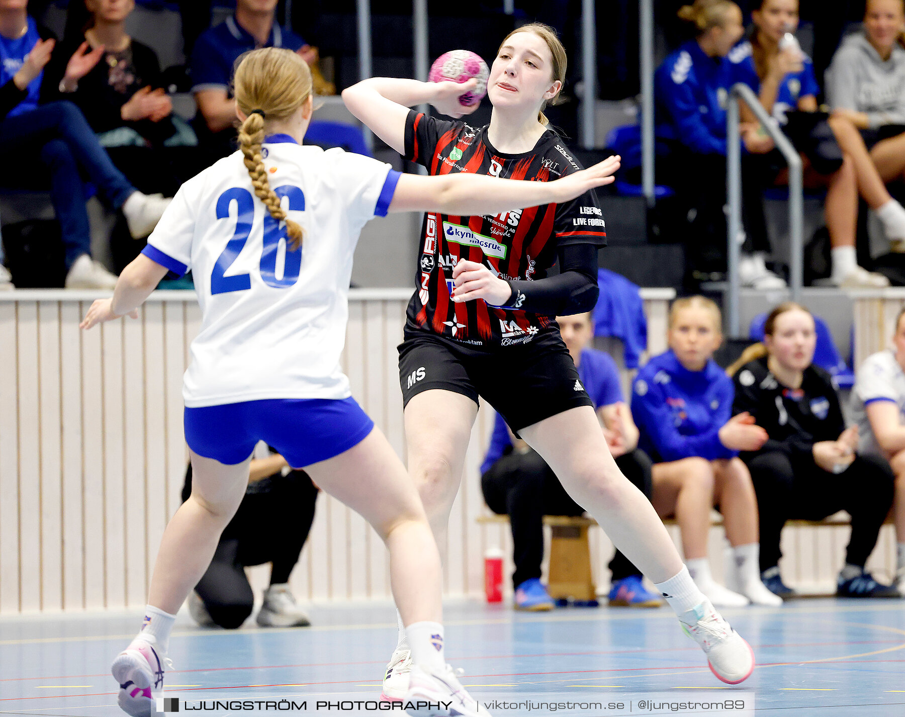 USM F14 Steg 4A HK Country-IK Baltichov Vit 13-23,dam,Kavelbro Arena,Skövde,Sverige,Ungdoms-SM,Handboll,2024,333879