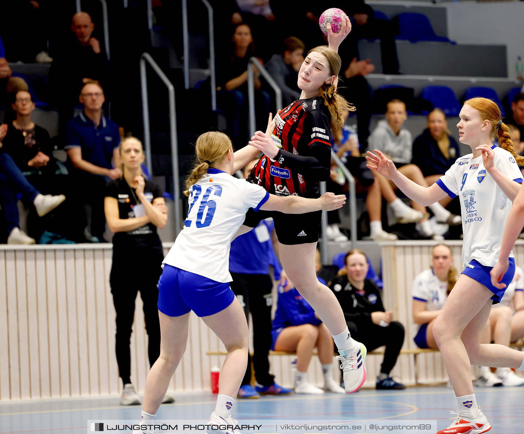 USM F14 Steg 4A HK Country-IK Baltichov Vit 13-23,dam,Kavelbro Arena,Skövde,Sverige,Ungdoms-SM,Handboll,2024,333896