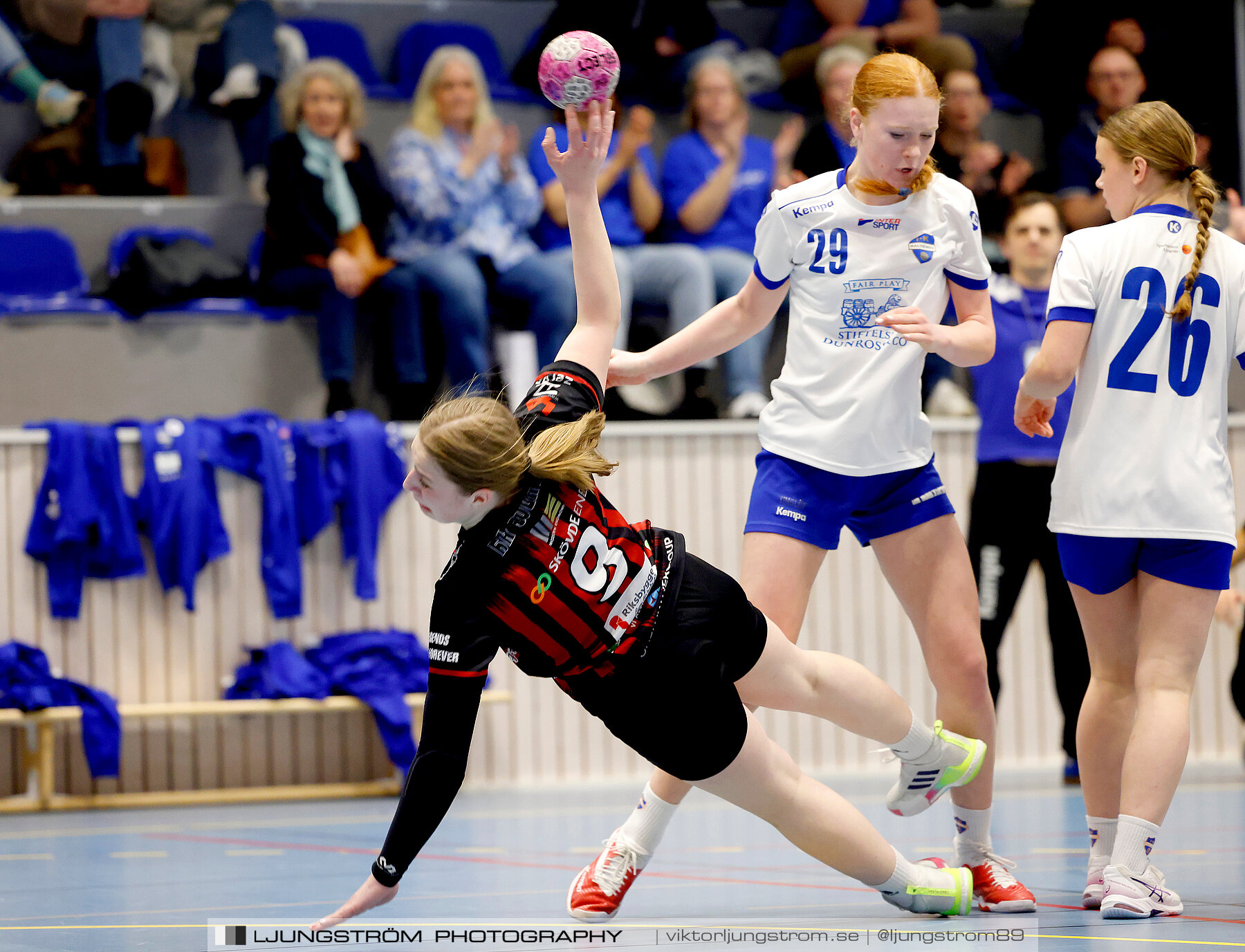 USM F14 Steg 4A HK Country-IK Baltichov Vit 13-23,dam,Kavelbro Arena,Skövde,Sverige,Ungdoms-SM,Handboll,2024,333914