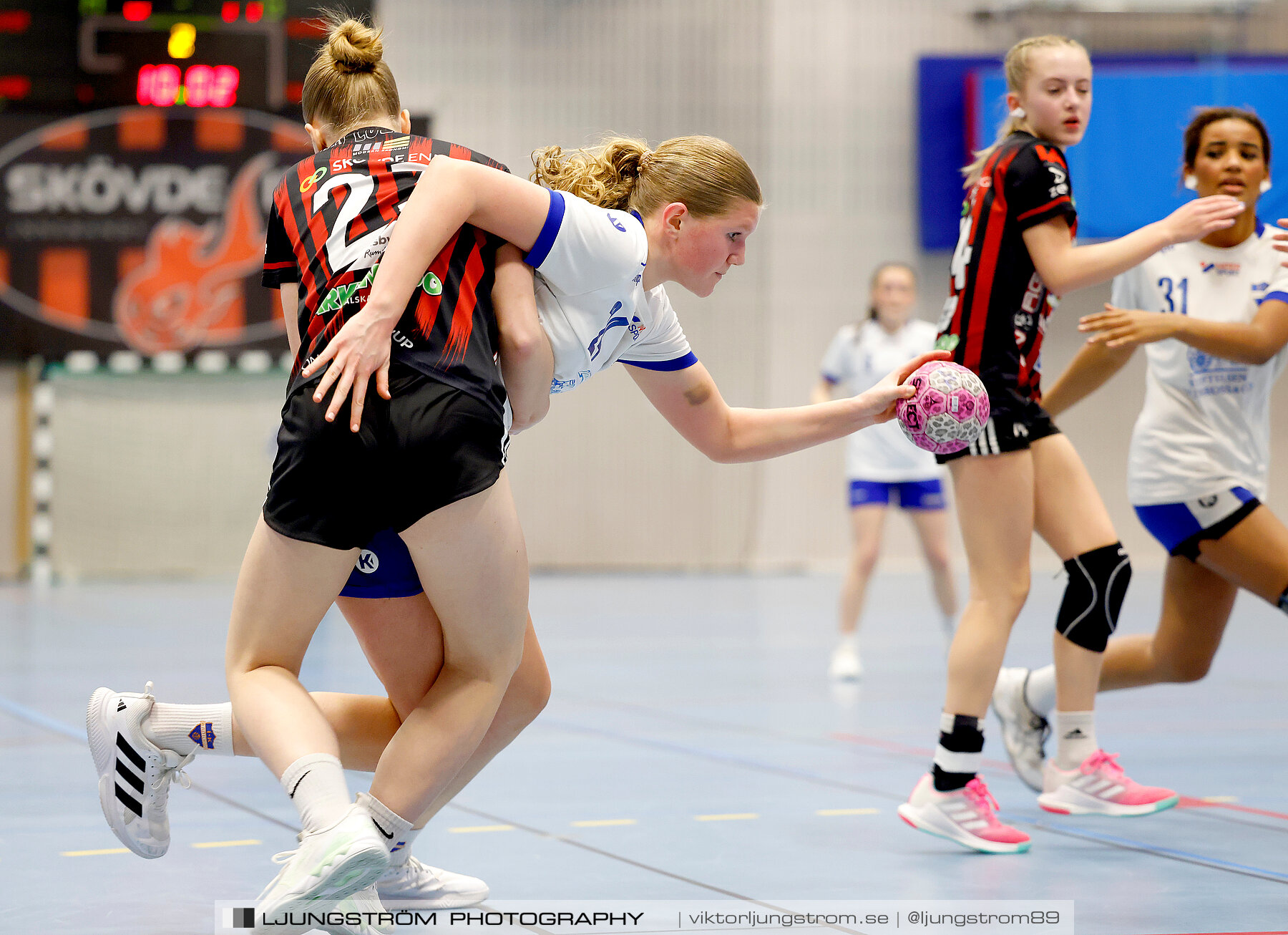 USM F14 Steg 4A HK Country-IK Baltichov Vit 13-23,dam,Kavelbro Arena,Skövde,Sverige,Ungdoms-SM,Handboll,2024,333973