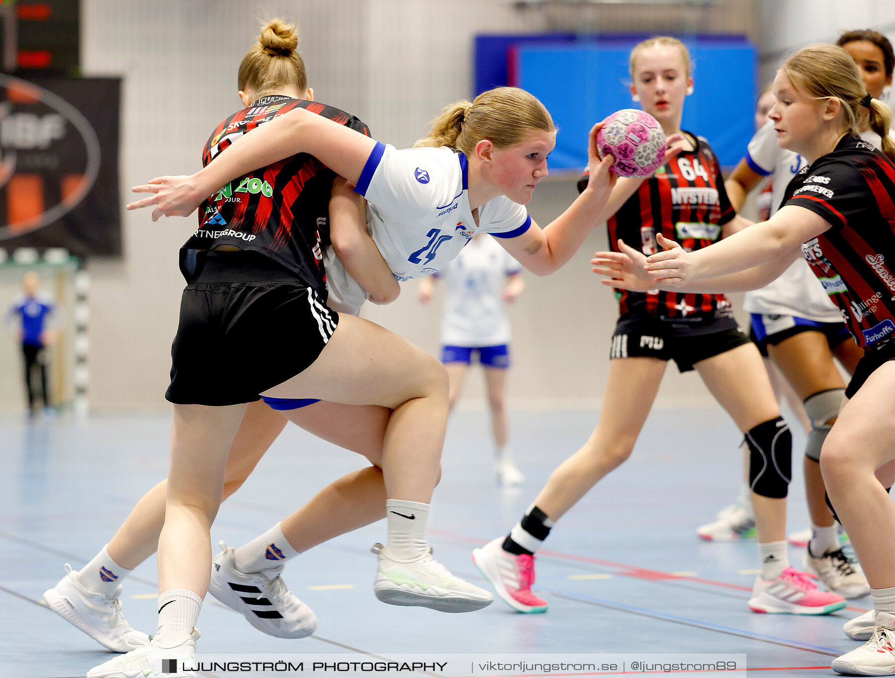 USM F14 Steg 4A HK Country-IK Baltichov Vit 13-23,dam,Kavelbro Arena,Skövde,Sverige,Ungdoms-SM,Handboll,2024,333974