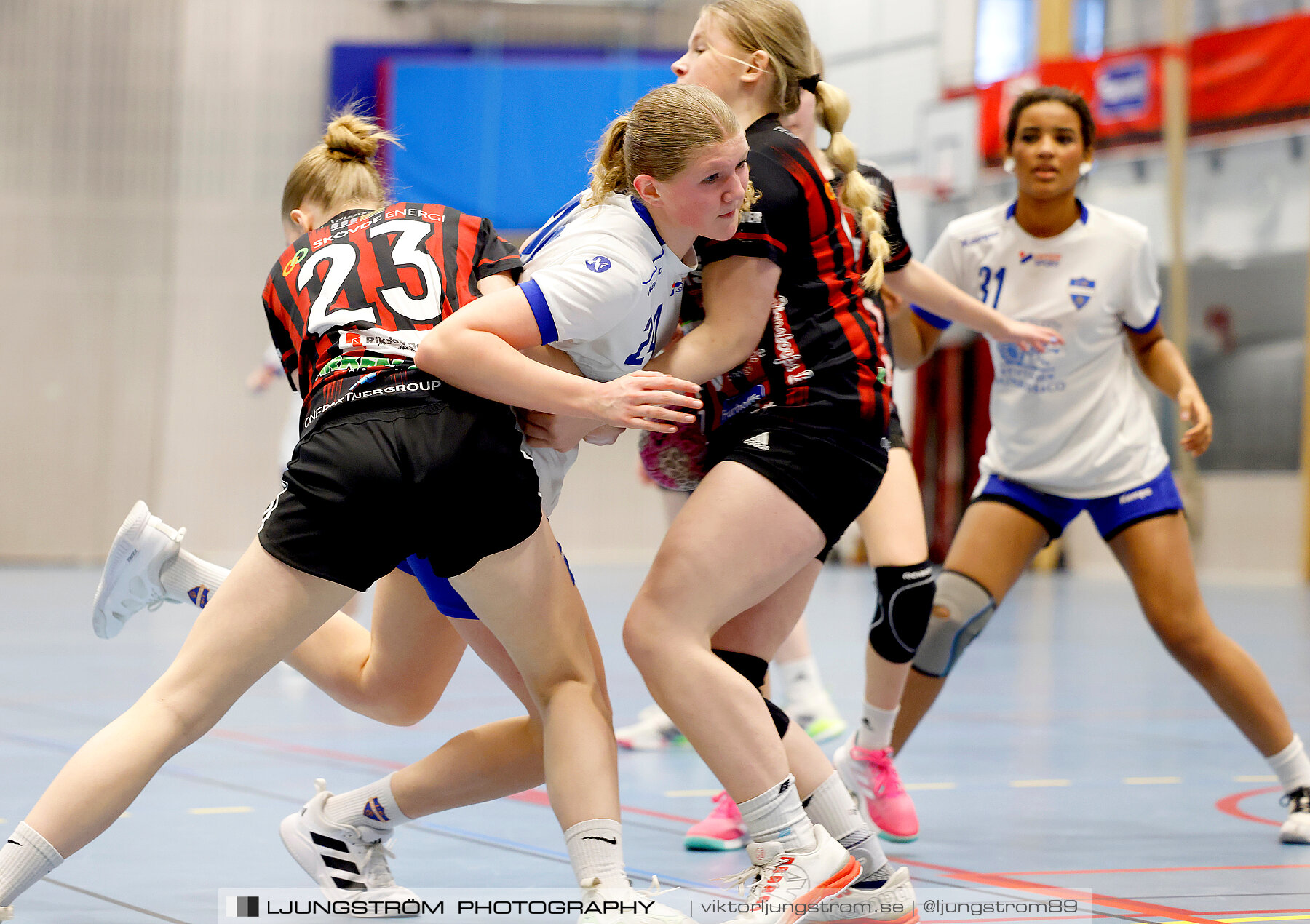 USM F14 Steg 4A HK Country-IK Baltichov Vit 13-23,dam,Kavelbro Arena,Skövde,Sverige,Ungdoms-SM,Handboll,2024,333975