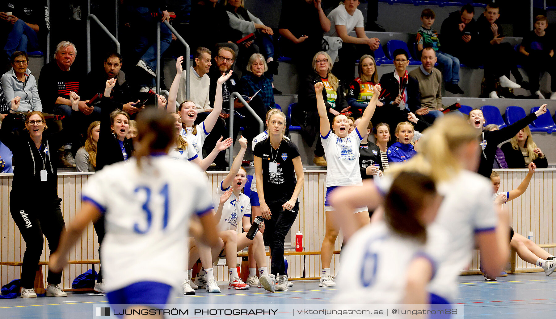 USM F14 Steg 4A HK Country-IK Baltichov Vit 13-23,dam,Kavelbro Arena,Skövde,Sverige,Ungdoms-SM,Handboll,2024,333982