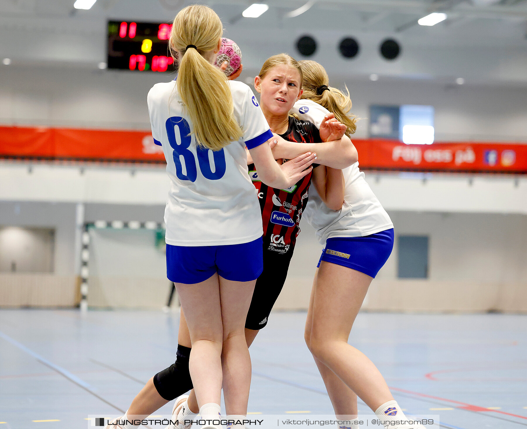 USM F14 Steg 4A HK Country-IK Baltichov Vit 13-23,dam,Kavelbro Arena,Skövde,Sverige,Ungdoms-SM,Handboll,2024,334016