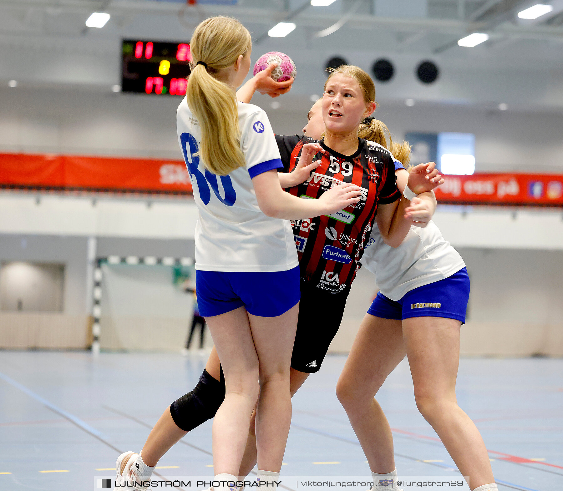 USM F14 Steg 4A HK Country-IK Baltichov Vit 13-23,dam,Kavelbro Arena,Skövde,Sverige,Ungdoms-SM,Handboll,2024,334017