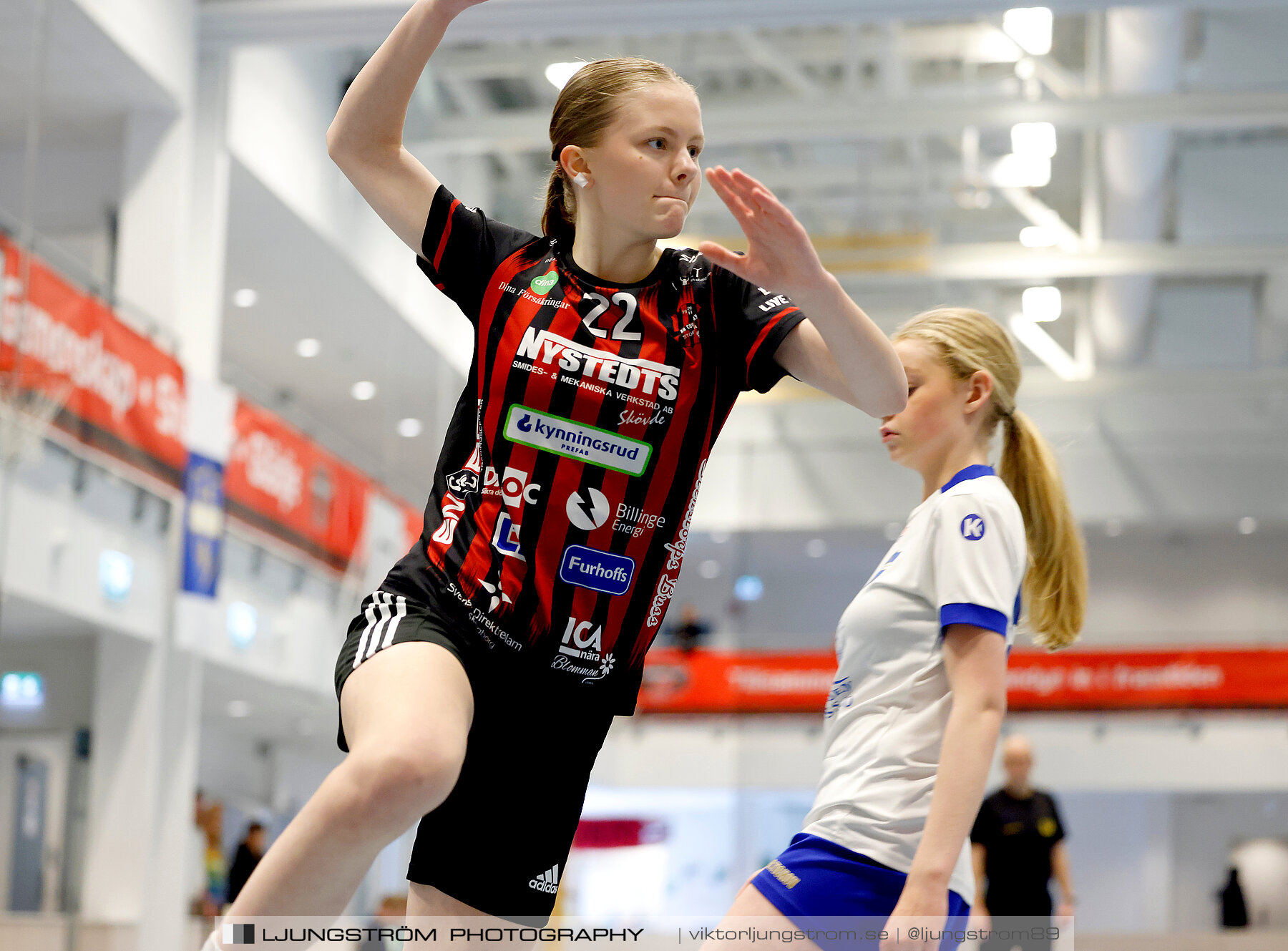 USM F14 Steg 4A HK Country-IK Baltichov Vit 13-23,dam,Kavelbro Arena,Skövde,Sverige,Ungdoms-SM,Handboll,2024,334019