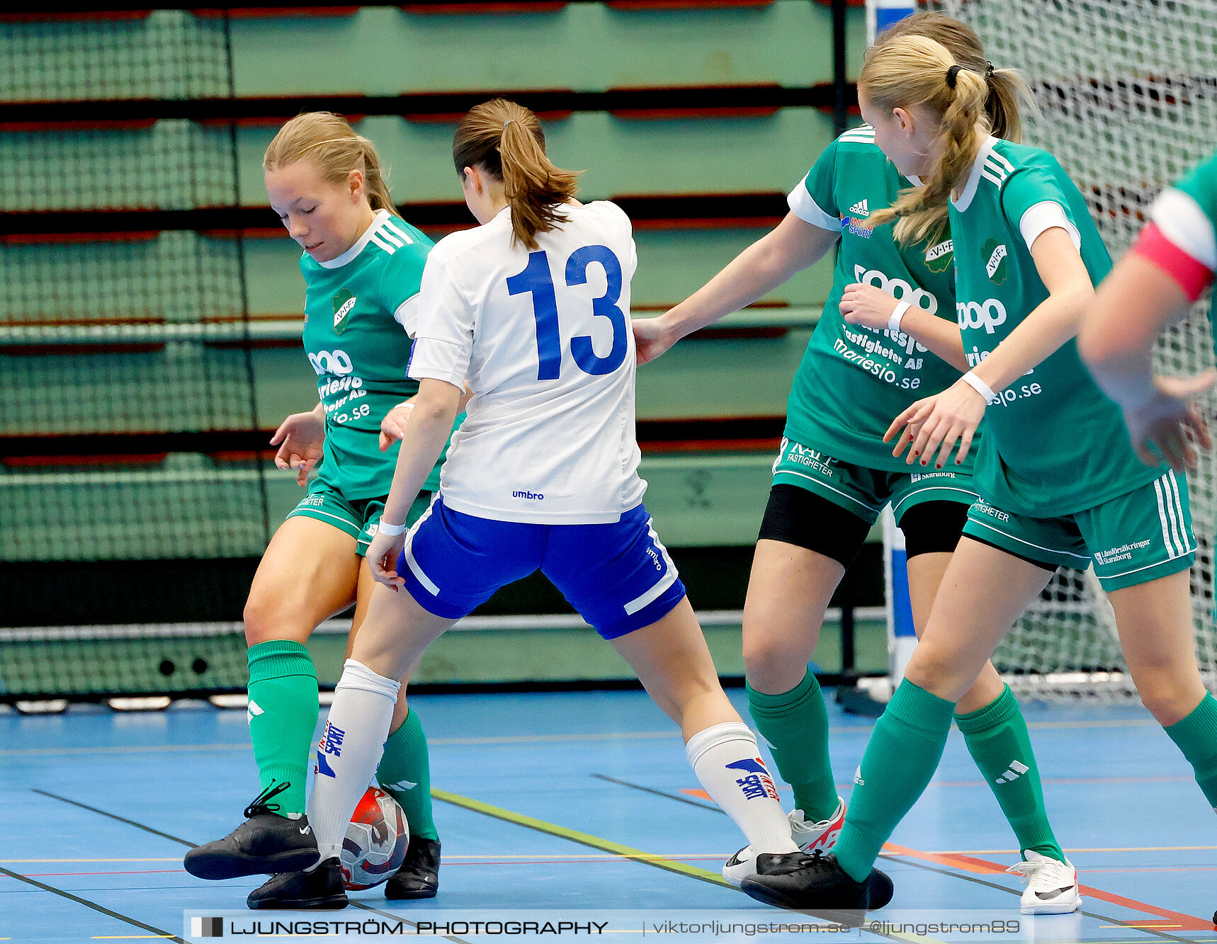 Skövde Futsalcup 2024 Damer 1 4-final Våmbs IF-Kinnarp-Slutarps IF,dam,Arena Skövde,Skövde,Sverige,Futsal,,2024,354312