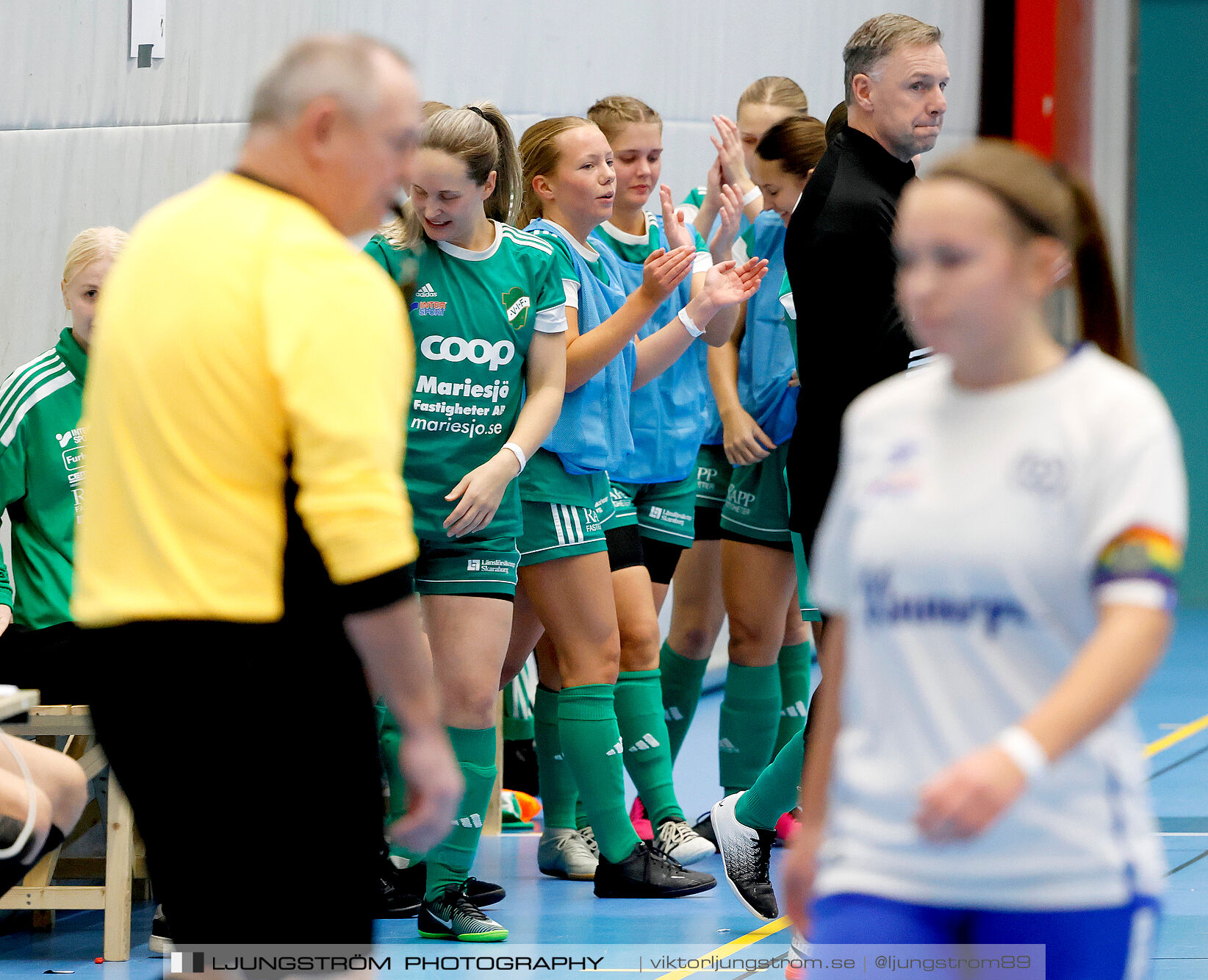 Skövde Futsalcup 2024 Damer 1 4-final Våmbs IF-Kinnarp-Slutarps IF,dam,Arena Skövde,Skövde,Sverige,Futsal,,2024,354314