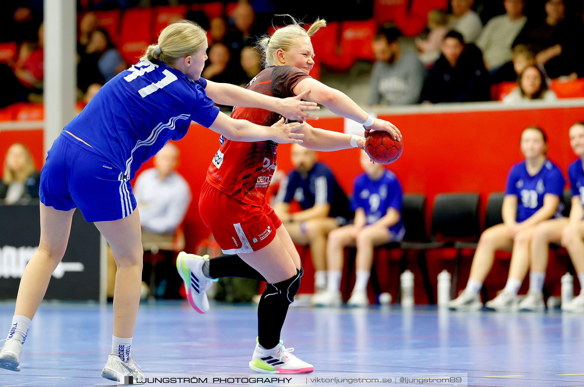 USM F16 Steg 3 Skövde HF 1-Huddinge HK 28-15,dam,Skövde Idrottshall,Skövde,Sverige,Ungdoms-SM,Handboll,2025,360965