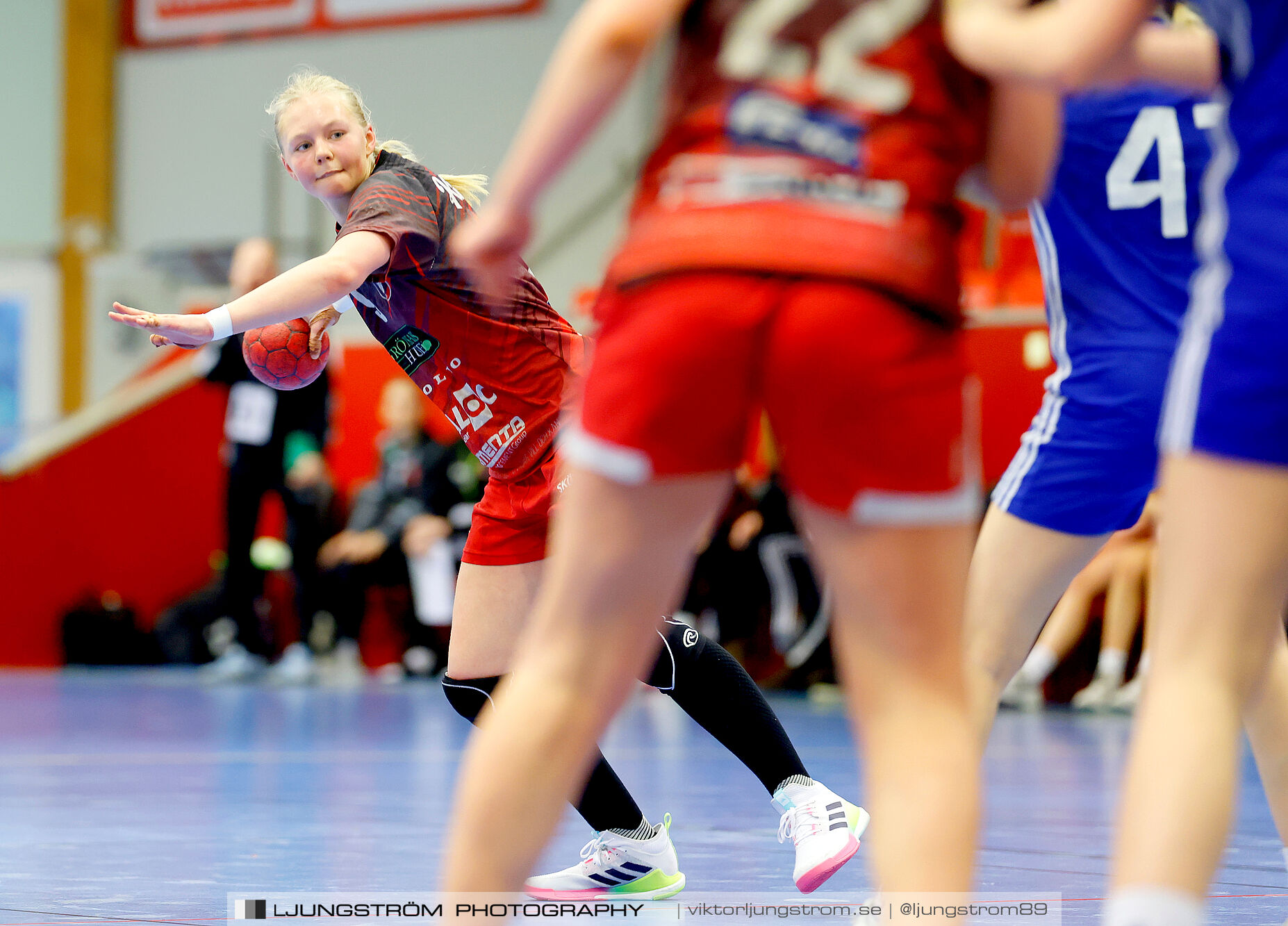 USM F16 Steg 3 Skövde HF 1-Huddinge HK 28-15,dam,Skövde Idrottshall,Skövde,Sverige,Ungdoms-SM,Handboll,2025,360972