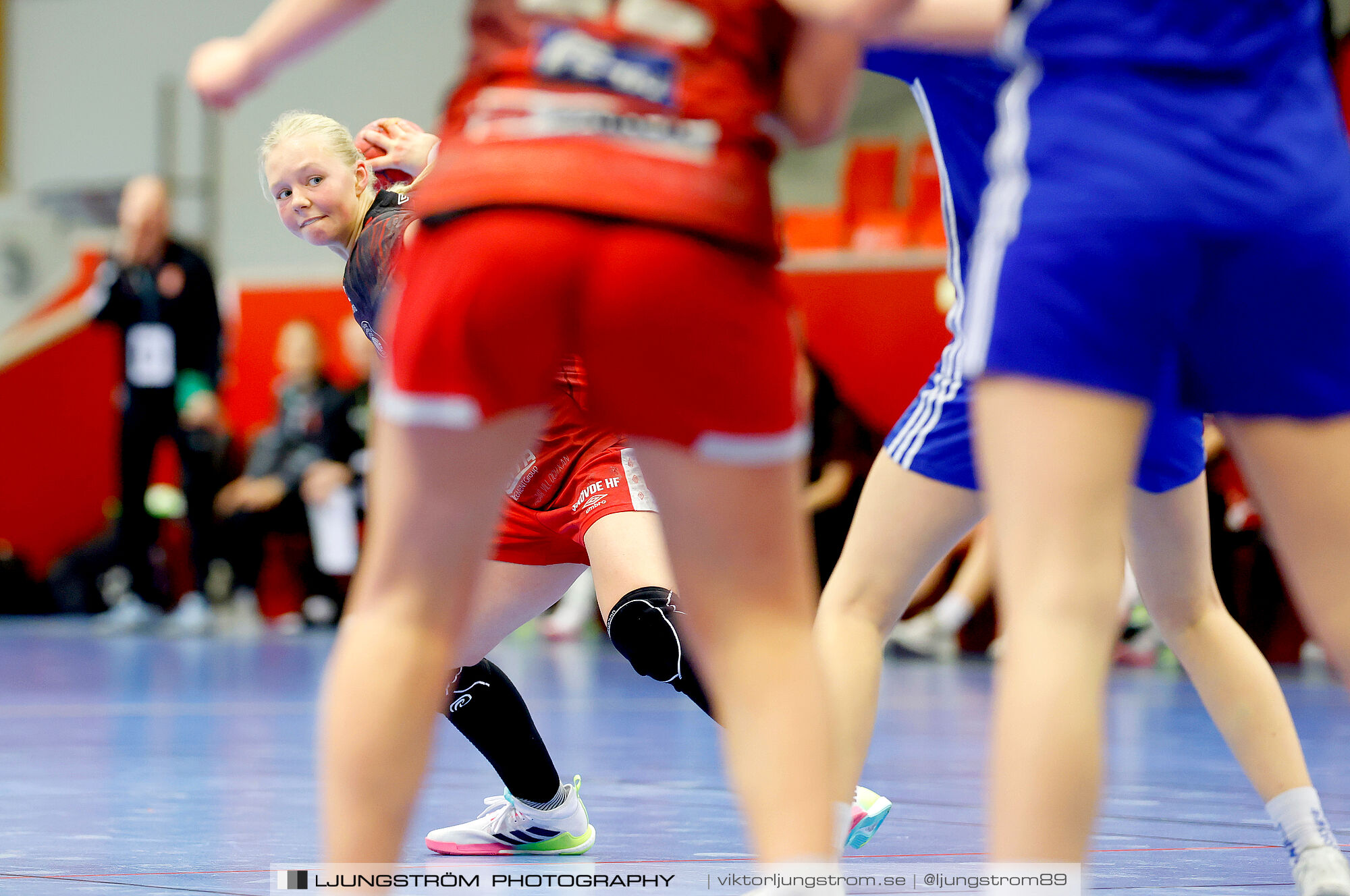 USM F16 Steg 3 Skövde HF 1-Huddinge HK 28-15,dam,Skövde Idrottshall,Skövde,Sverige,Ungdoms-SM,Handboll,2025,360973